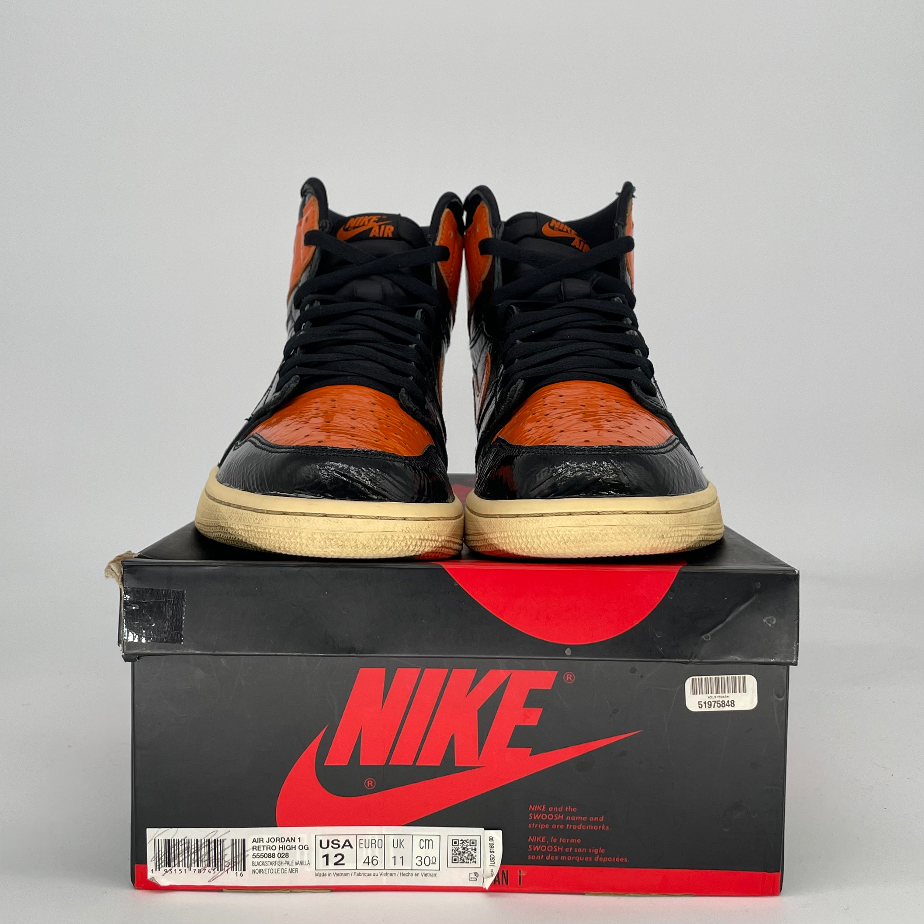 AIR JORDAN 1 SHATTERED BACKBOARD 3.0 555088-028 SIZE 12/13.5W