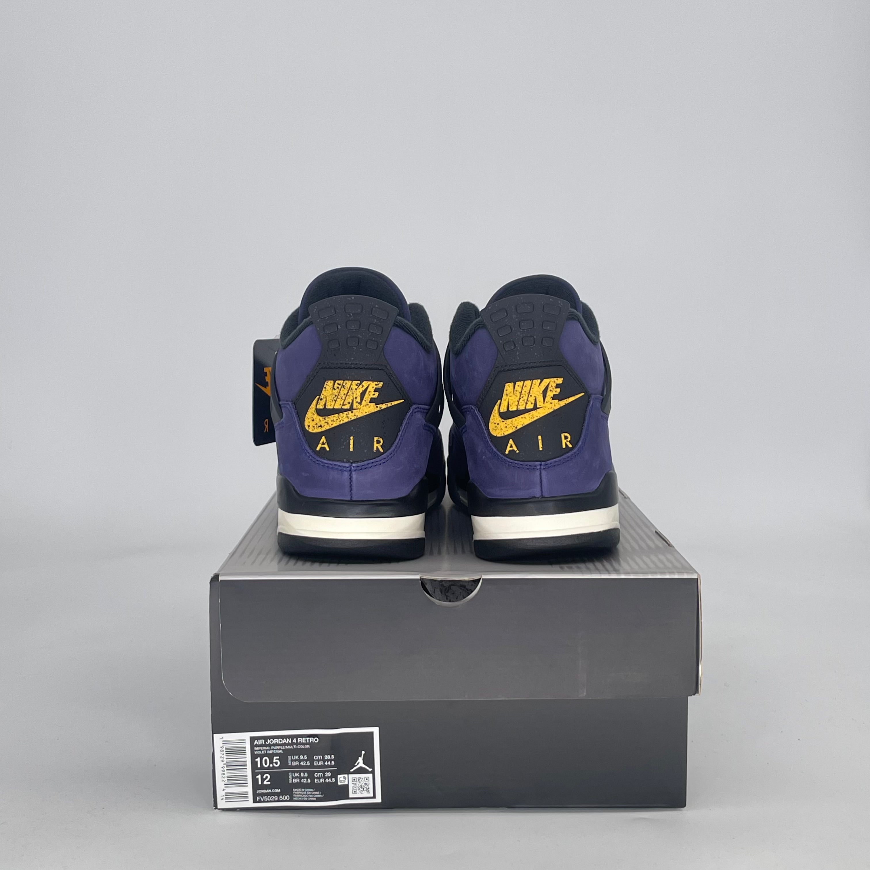 AIR JORDAN 4 LAKERS FV5029-500 SIZE 10.5/12W