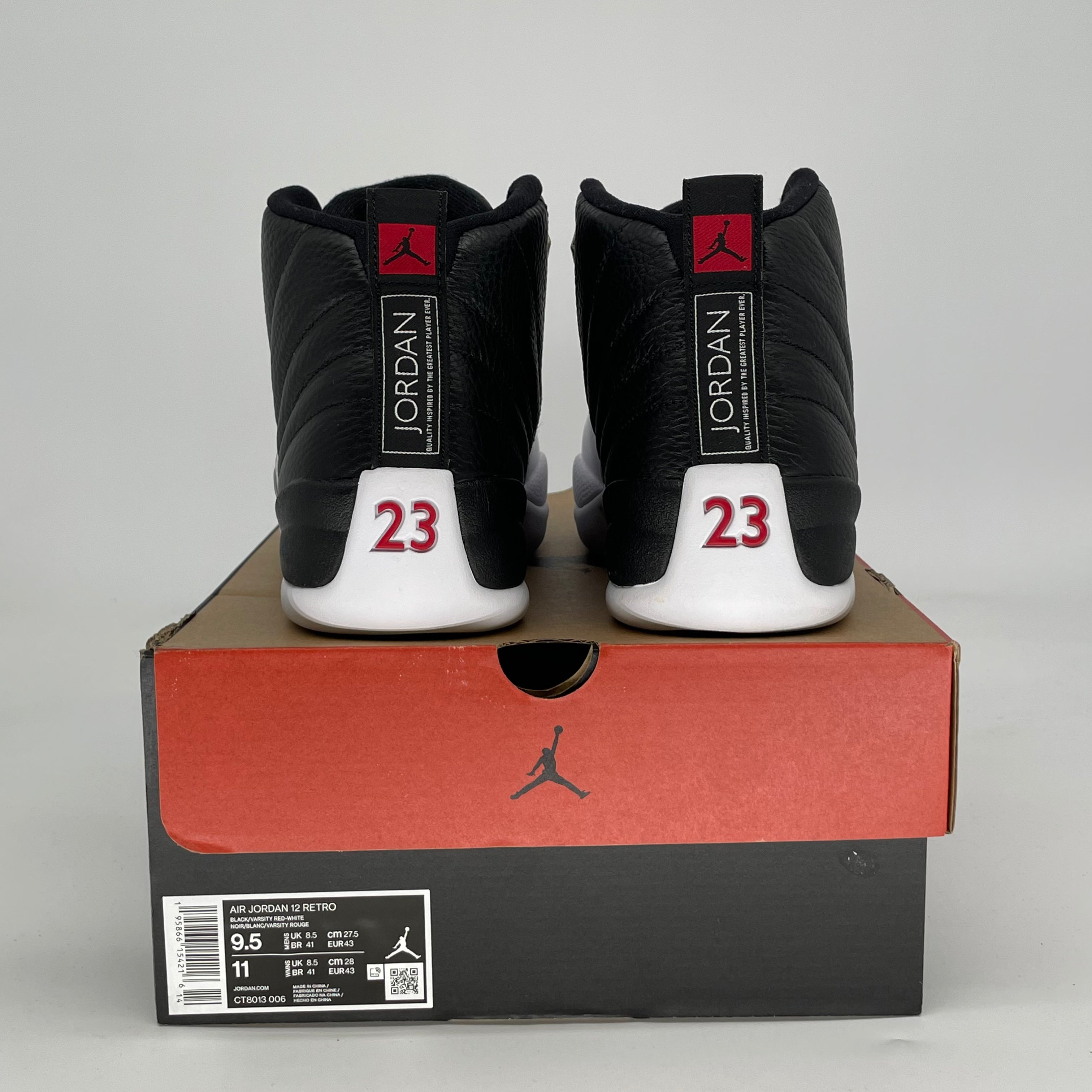 AIR JORDAN 12 PLAYOFFS CT8013-006 SIZE 9.5/11W