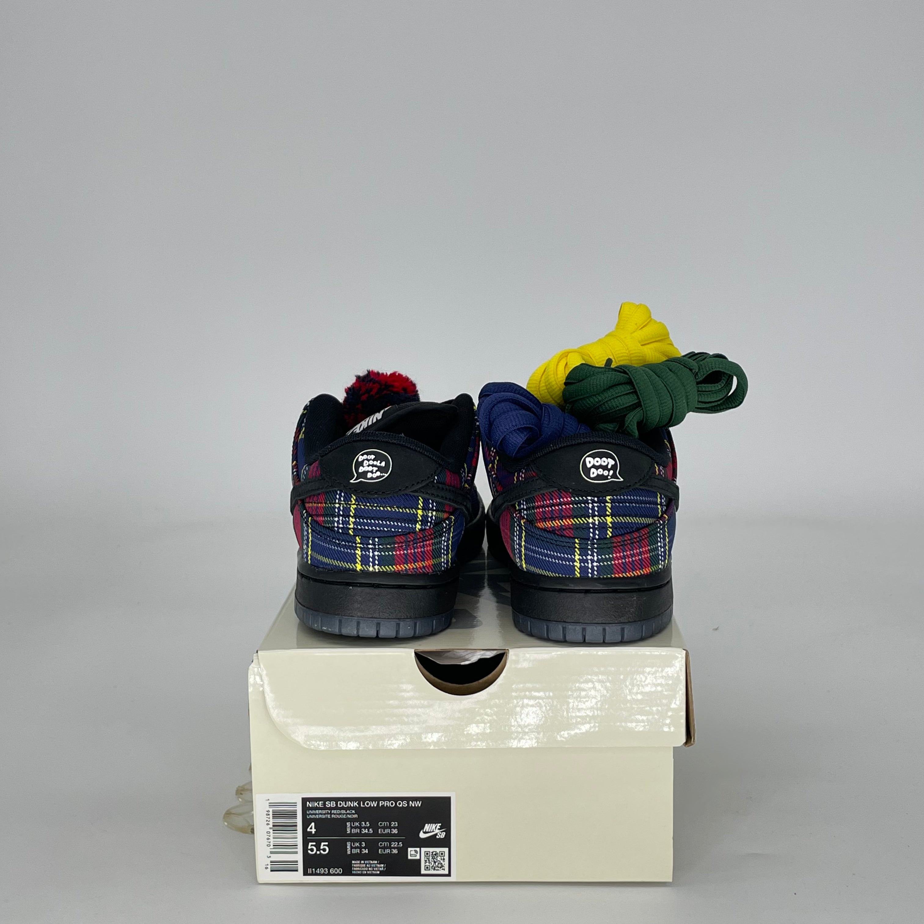 NIKE SB DUNK LOW NARDWUAR II1493-600 SIZE 4/5.5W GS