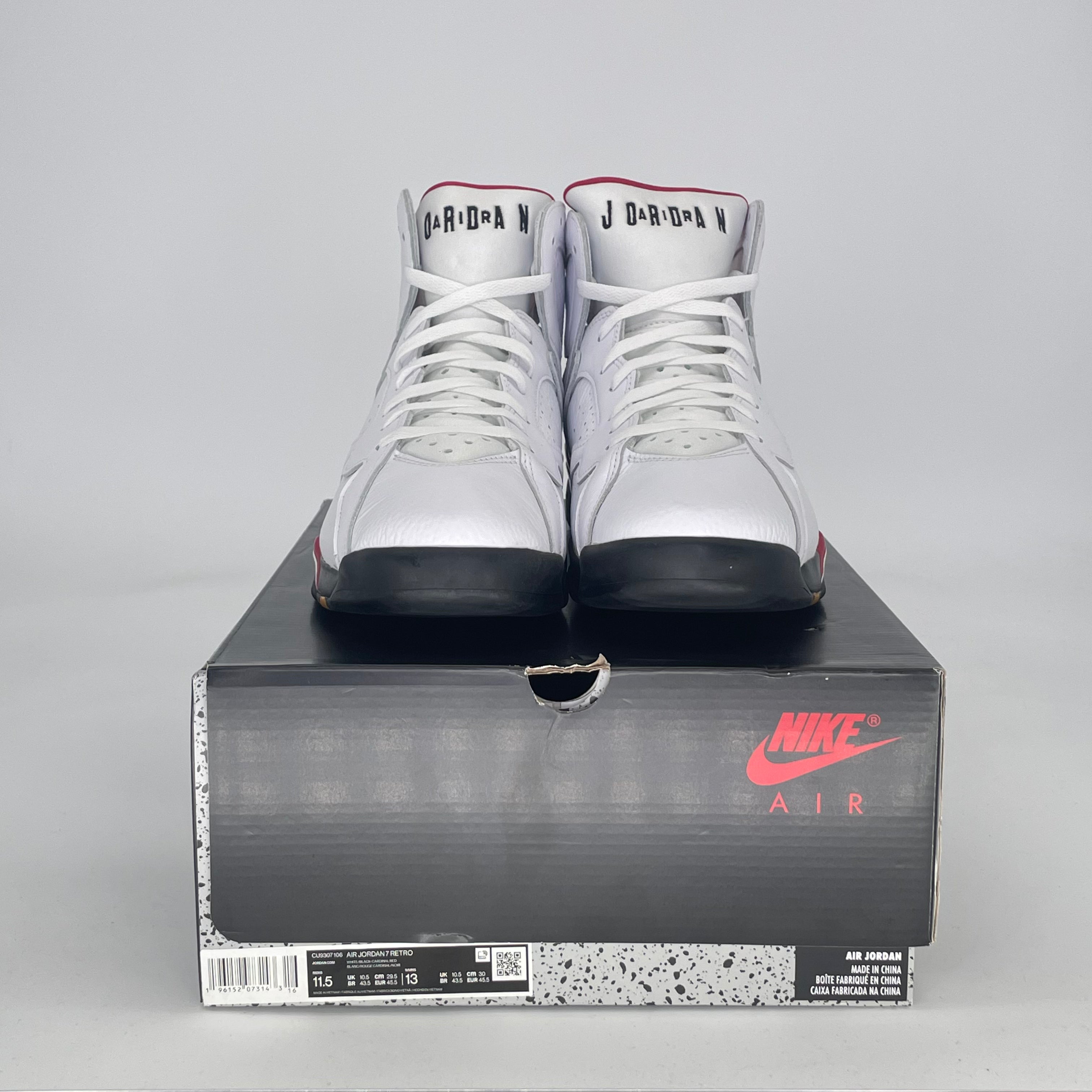 AIR JORDAN 7 CARDINAL (2022) CU9307-106 SIZE 11.5/13W