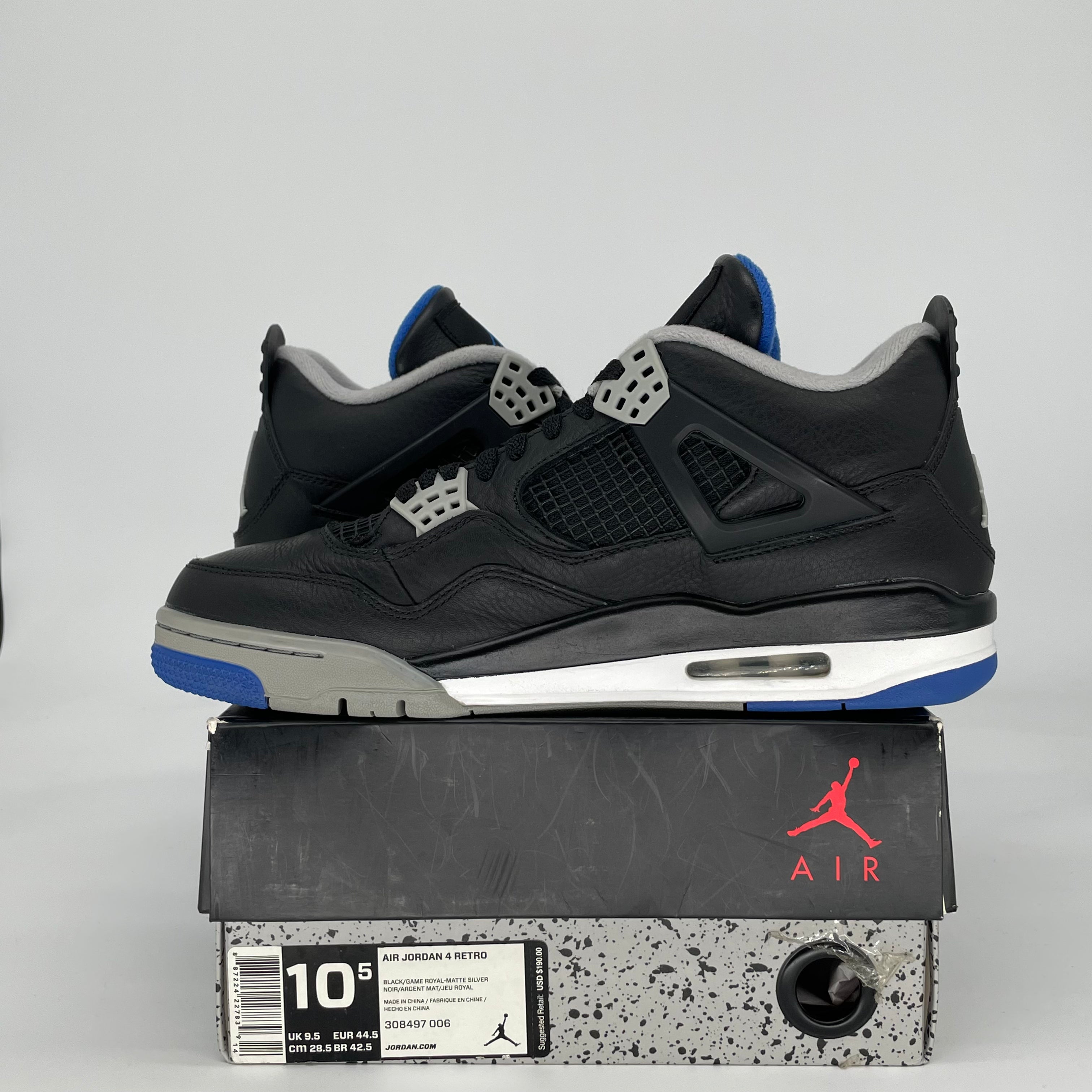 AIR JORDAN 4 MOTORSPORTS ALTERNATE 308497-006 SIZE 10.5/12W