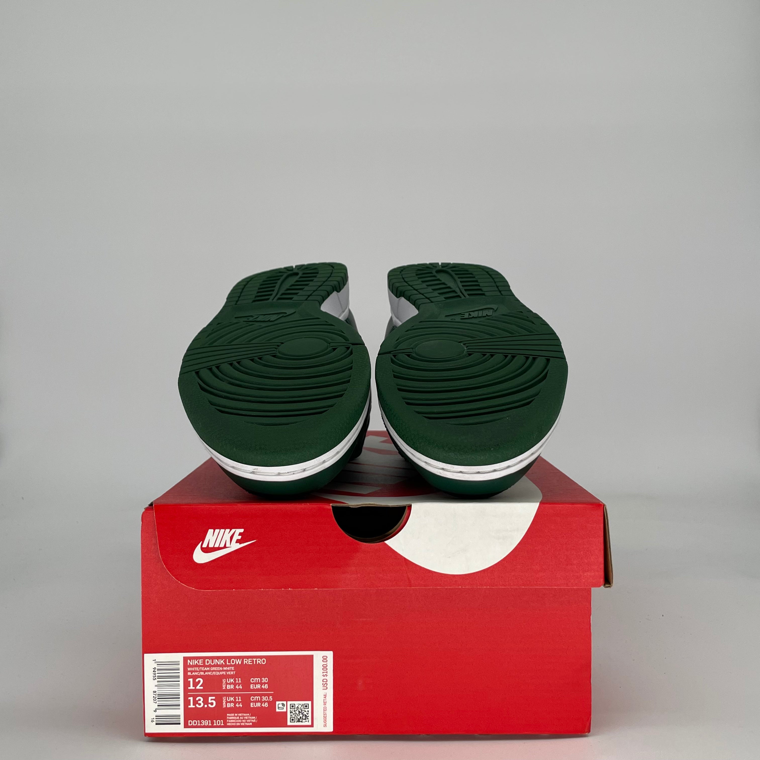 NIKE DUNK LOW MICHIGAN STATE DD1391-101 SIZE 12/13.5W