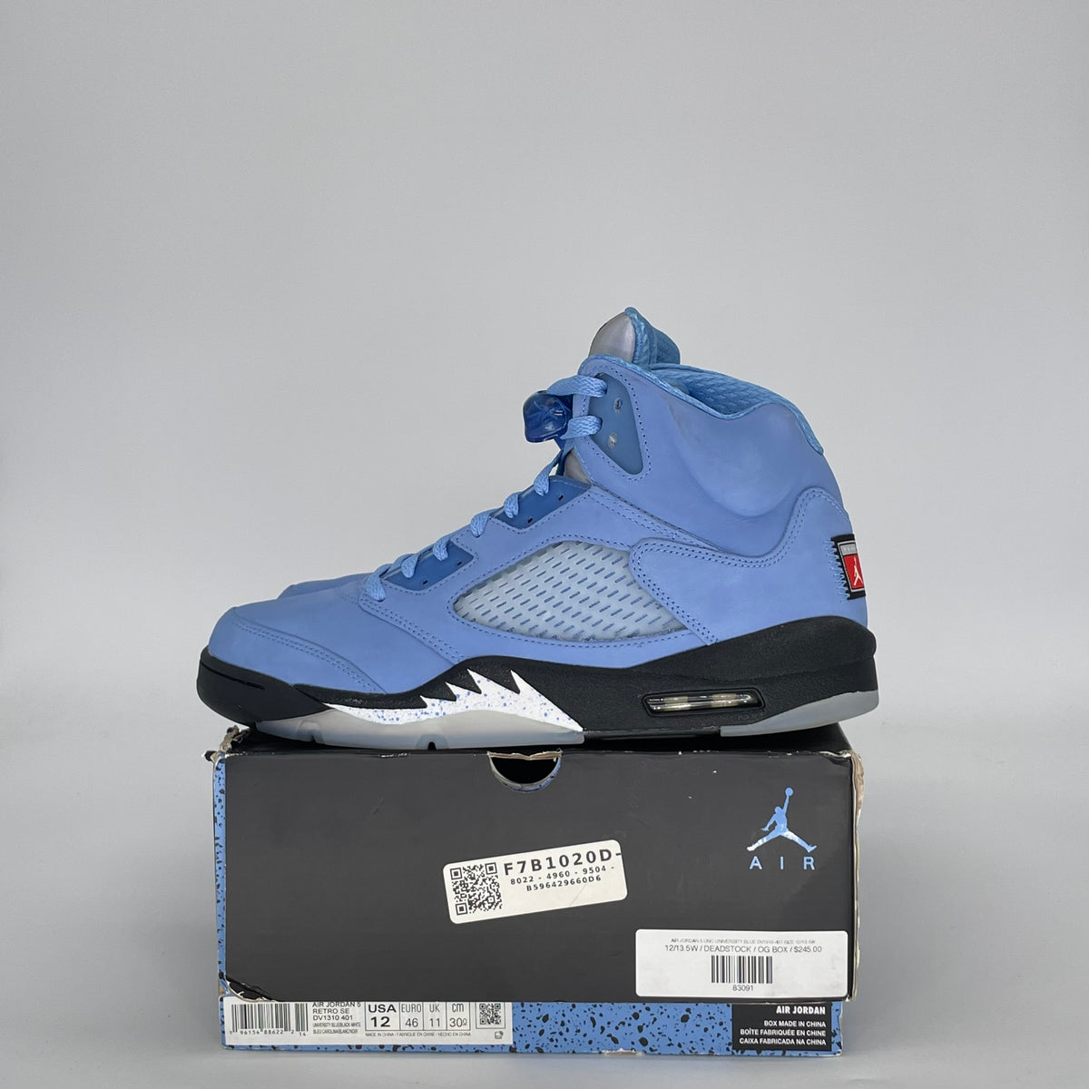 Jordan 5 Retro UNC University Blue