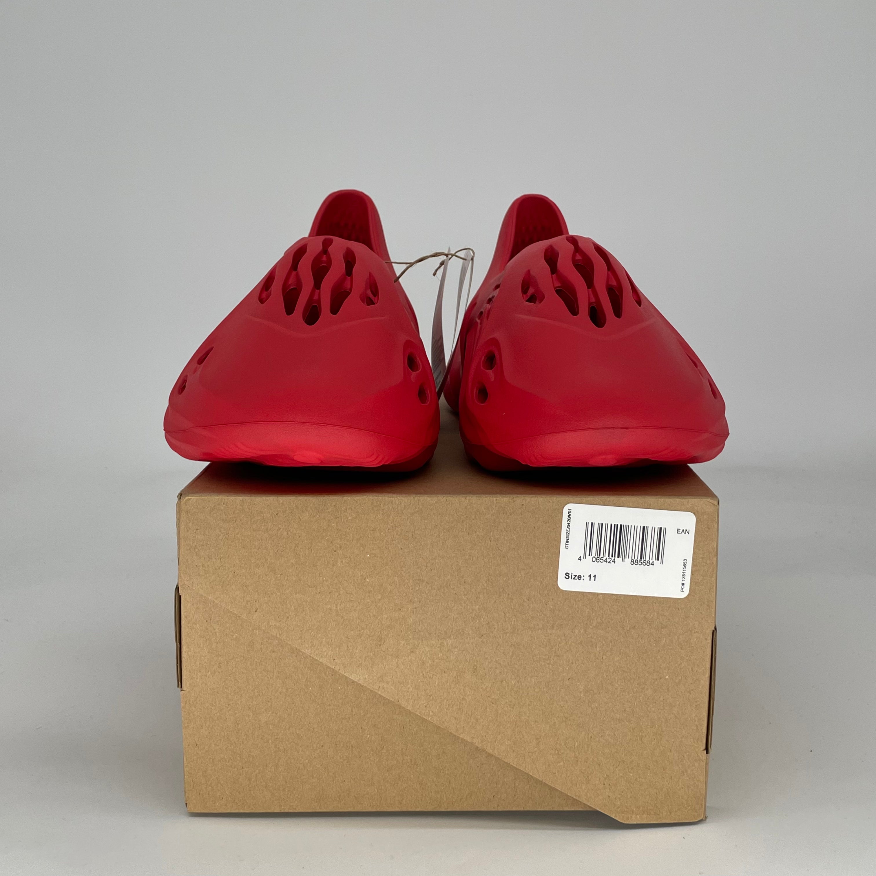 ADIDAS YEEZY FOAM RNNR VERMILLION GW3355 SIZE 11/12.5W