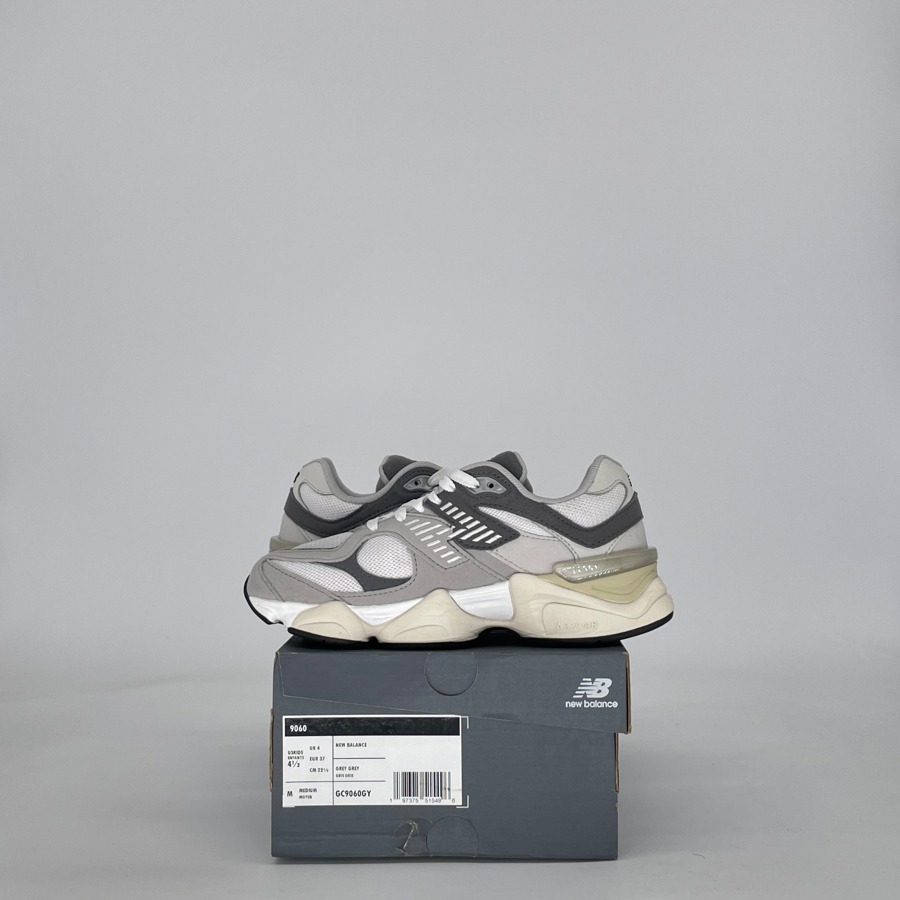 NEW BALANCE 9060 RAIN CLOUD GC9060GY SIZE 4.5/6W GS