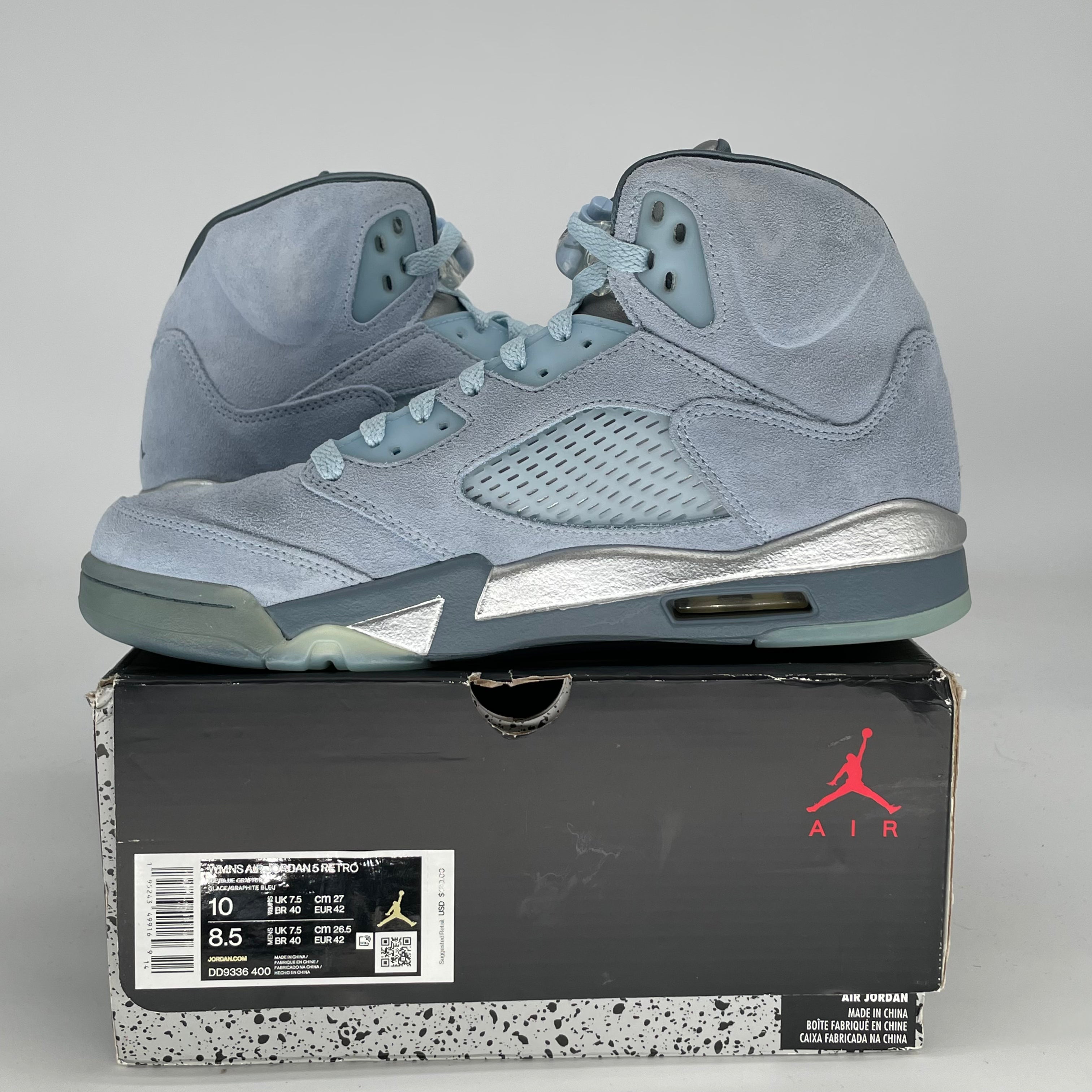 AIR JORDAN 5 BLUEBIRD W DD9336-400 SIZE 8.5/10W