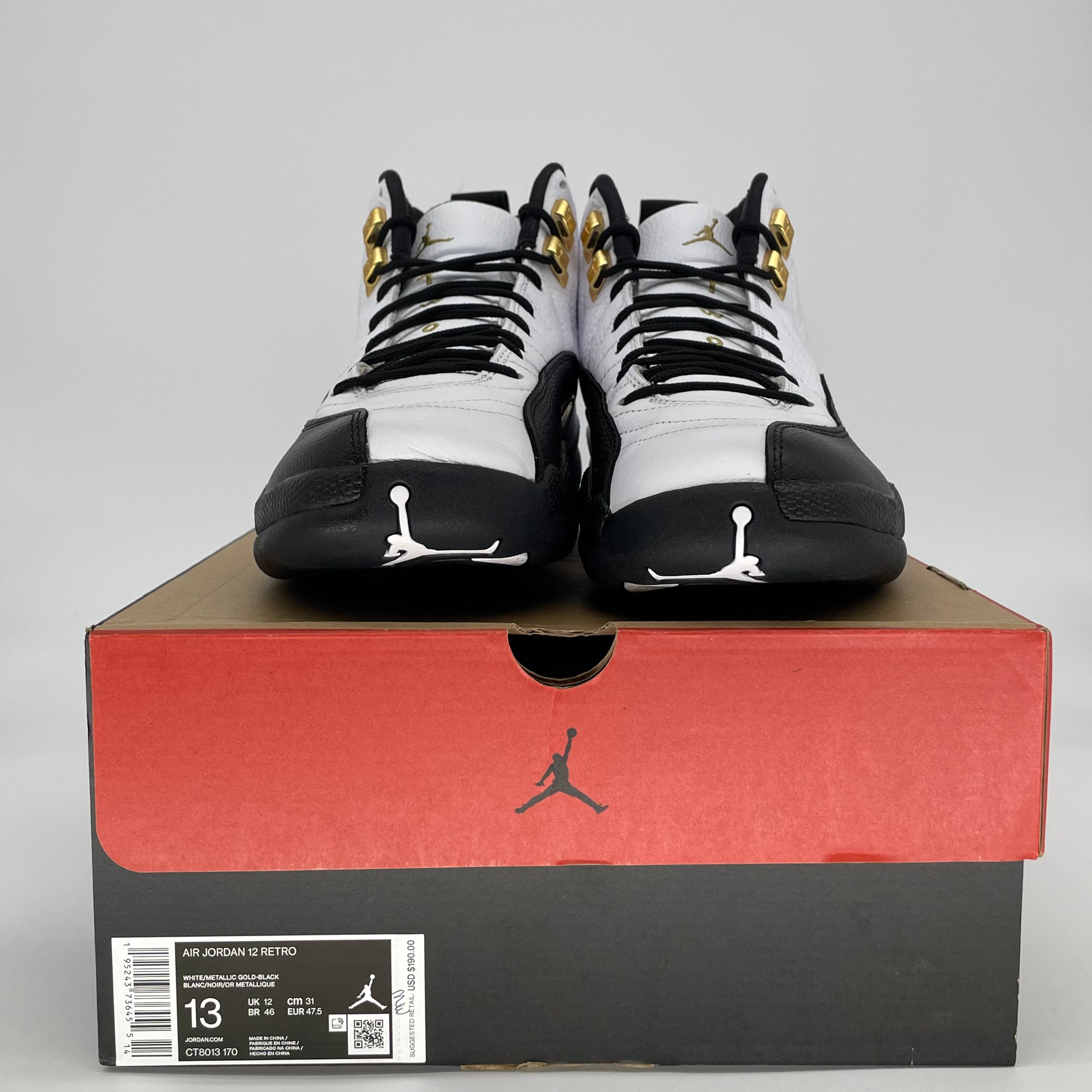 AIR JORDAN 12 ROYALTY TAXI CT8013-170 SIZE 13/14.5W