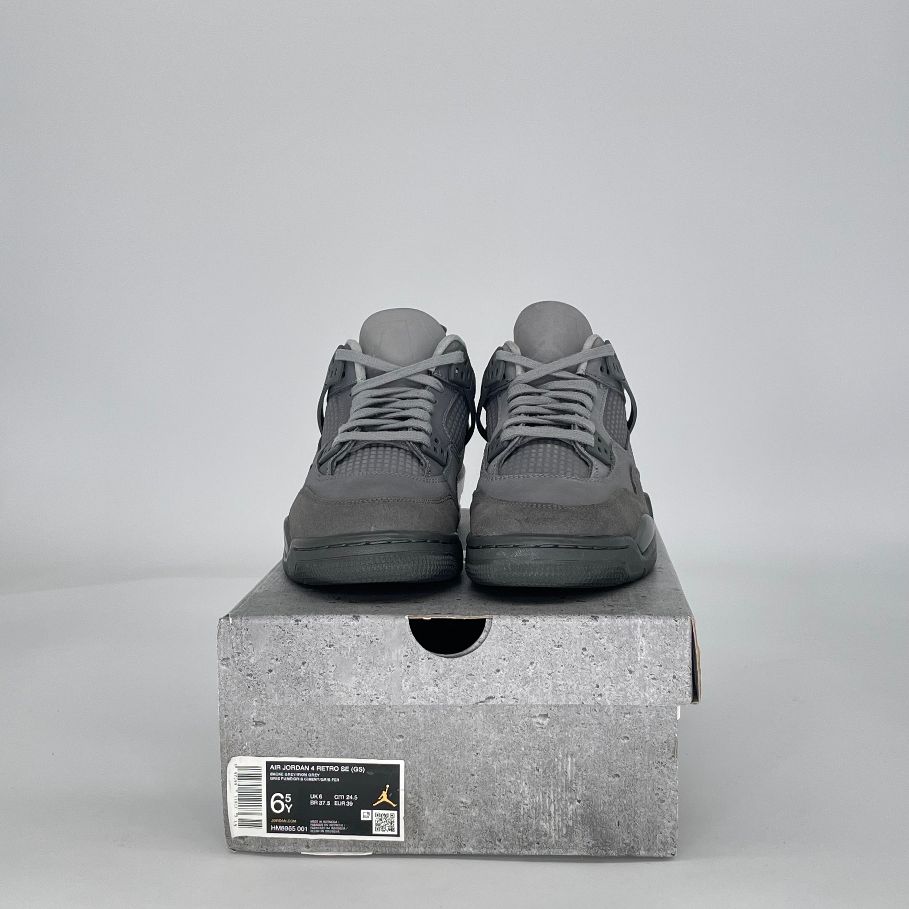 AIR JORDAN 4 PARIS OLYMPICS WET CEMENT HM8965-001 SIZE 6.5/8W GS