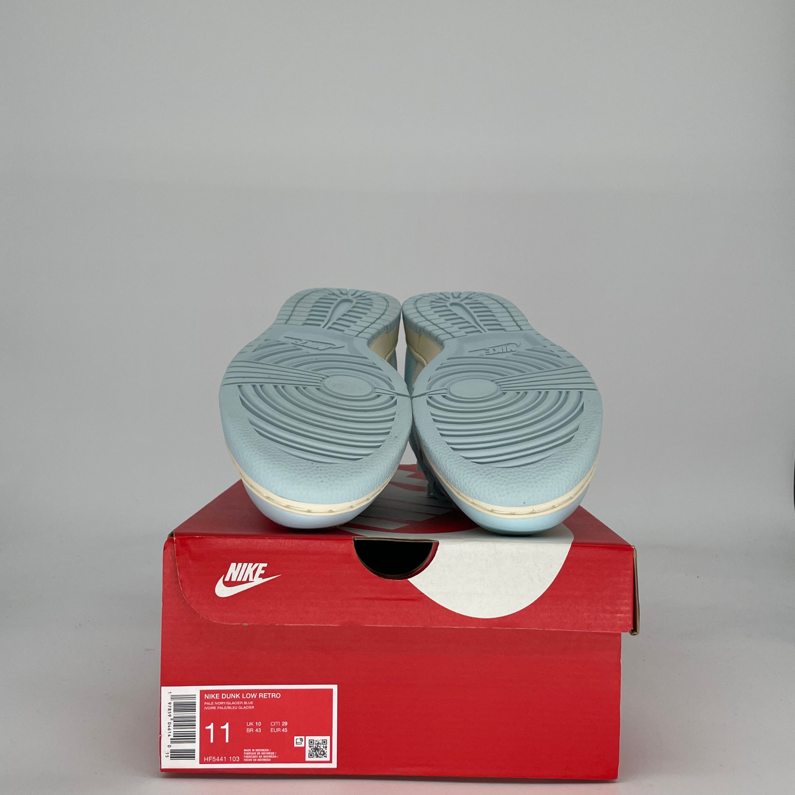 NIKE DUNK LOW GLACIER BLUE PALE IVORY HF5441-103 SIZE 11/12.5W