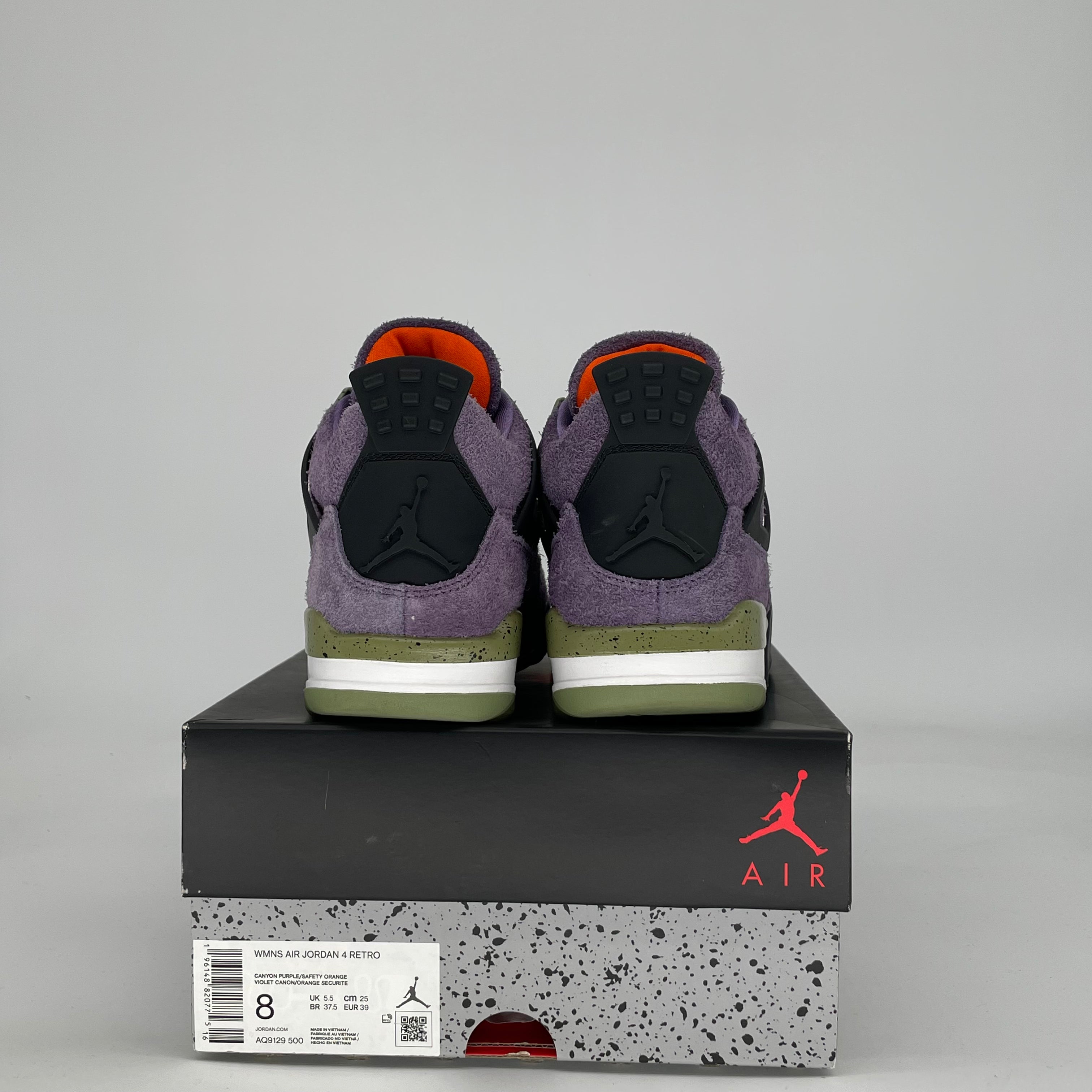 AIR JORDAN 4 CANYON PURPLE W AQ9129-500 SIZE 6.5/8W
