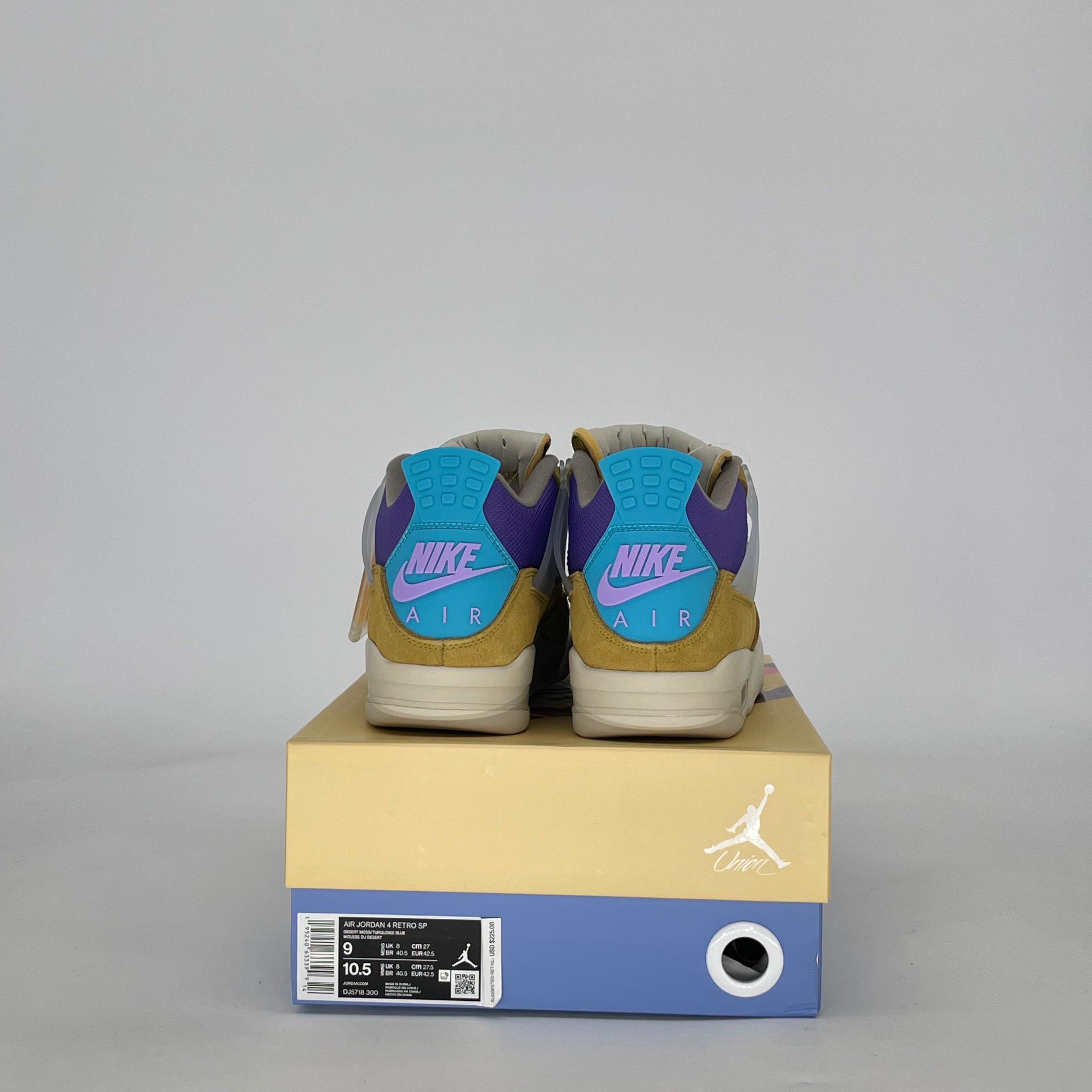 AIR JORDAN 4 30TH ANNIVERSARY UNION DESERT MOSS DJ5718-300 SIZE 9/10.5W