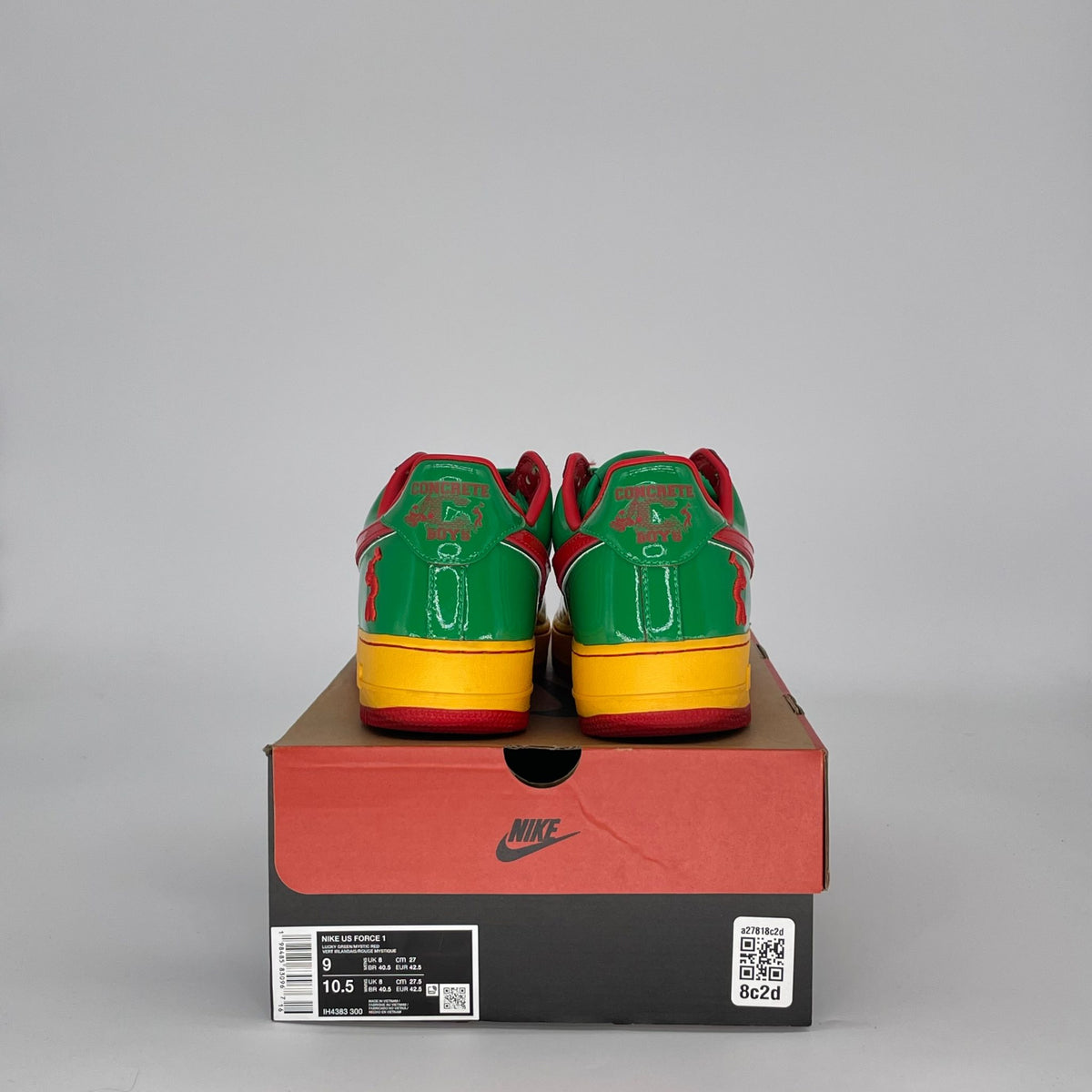 NIKE AIR FORCE 1 LOW LIL YACHTY CONCRETE BOYS LUCKY GREEN