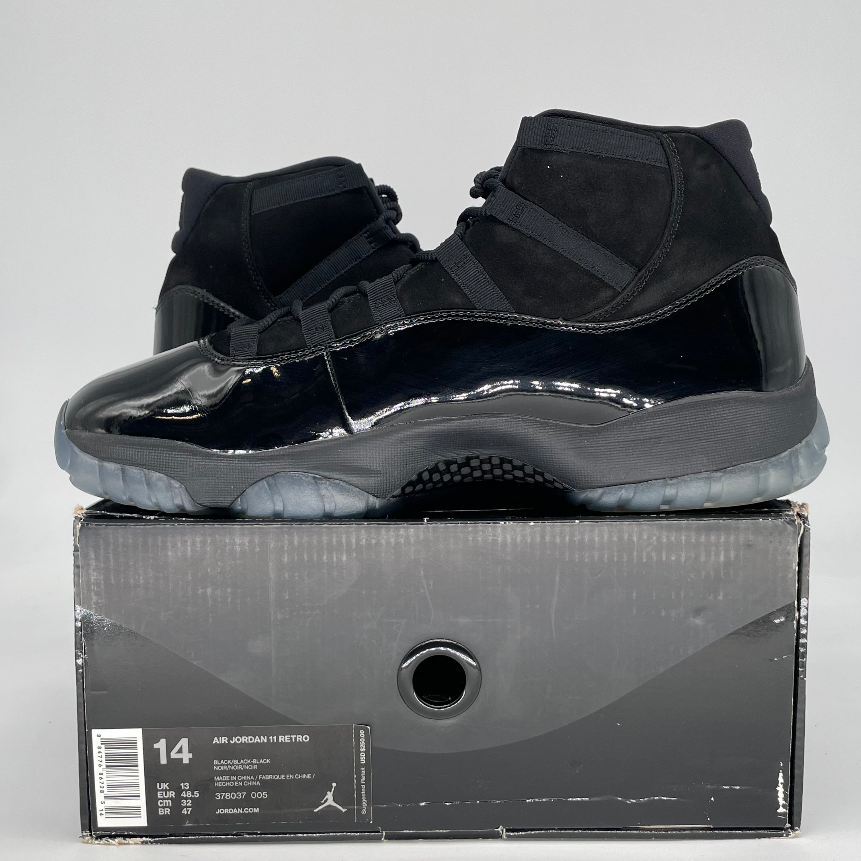 AIR JORDAN 11 CAP AND GOWN 378037-005 SIZE 14/15.5W