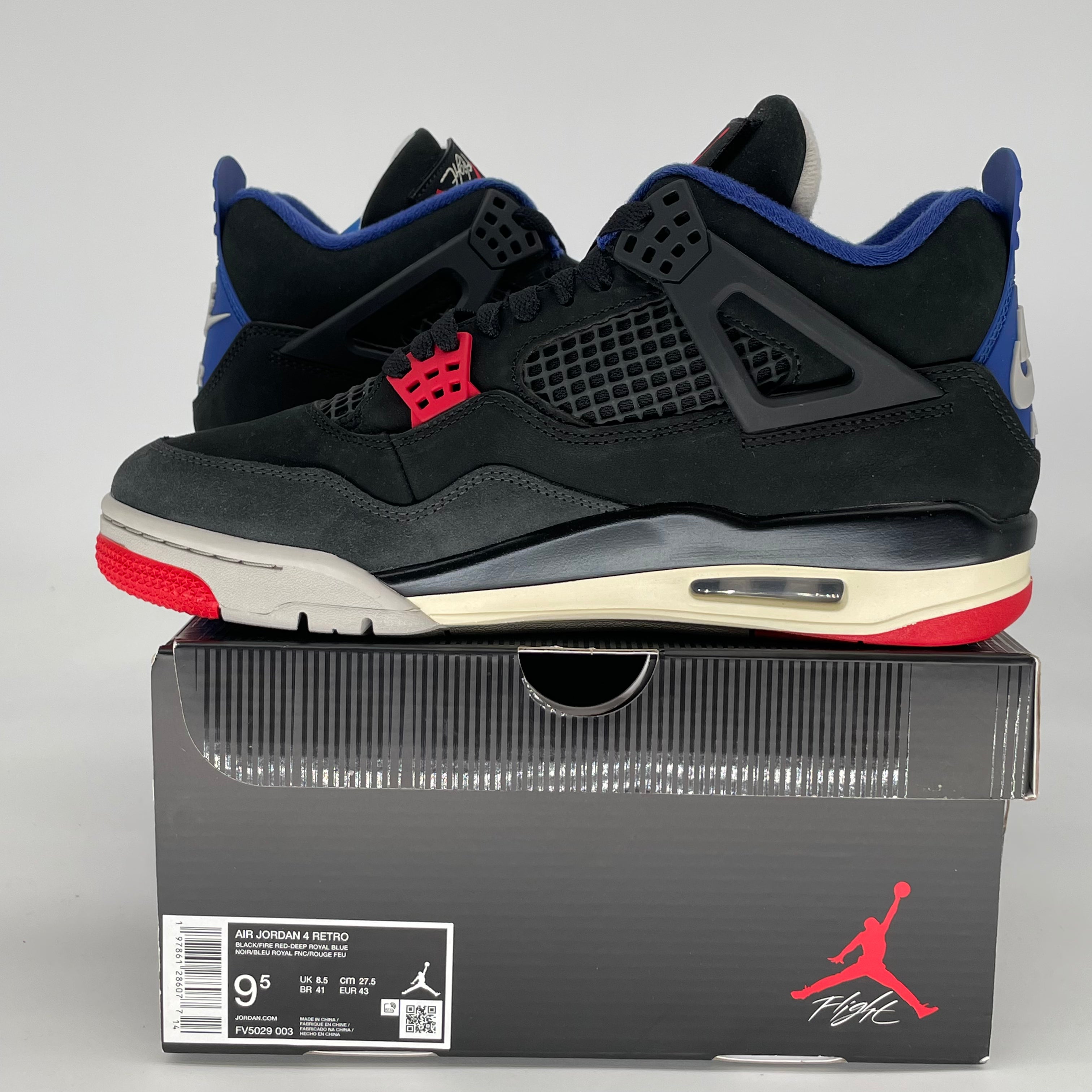 AIR JORDAN 4 RARE AIR (WHITE LETTERING) FV5029-003 SIZE 9.5/11W