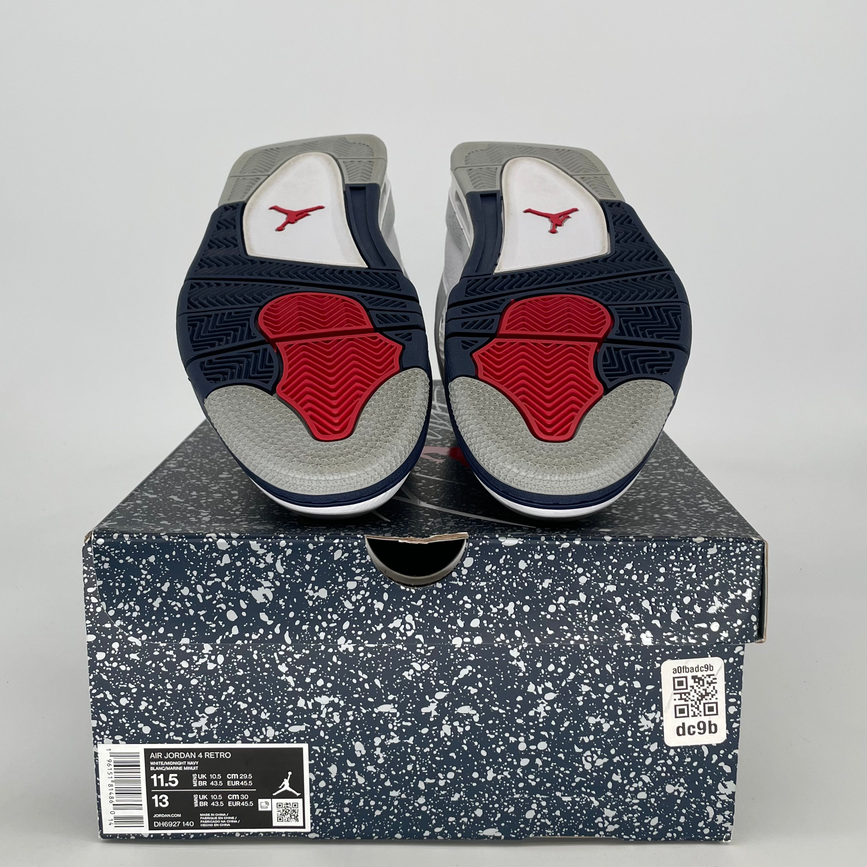 AIR JORDAN 4 MIDNIGHT NAVY DH6927-140 SIZE 11.5/13W