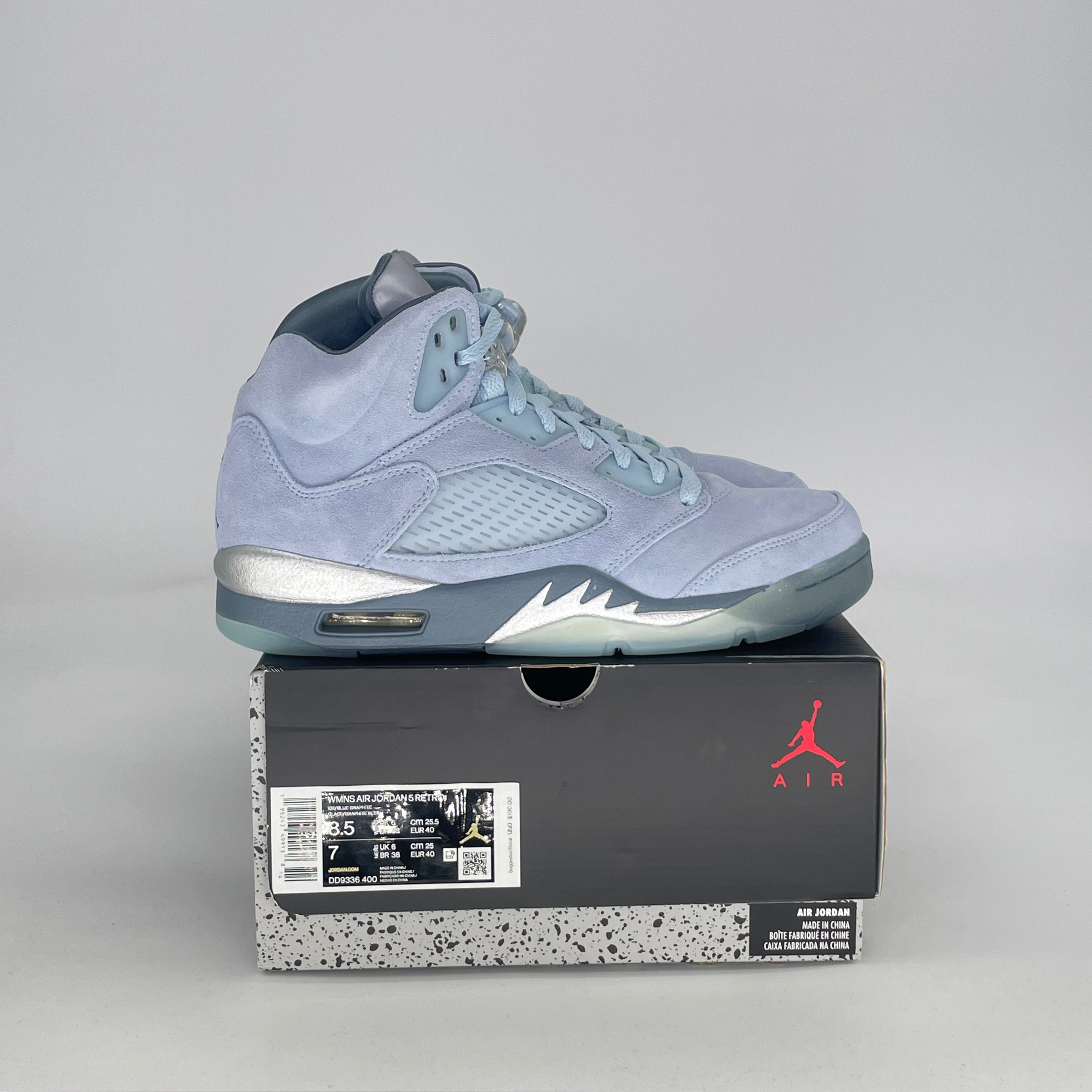 AIR JORDAN 5 BLUEBIRD DD9336-400 SIZE 7/8.5W GS