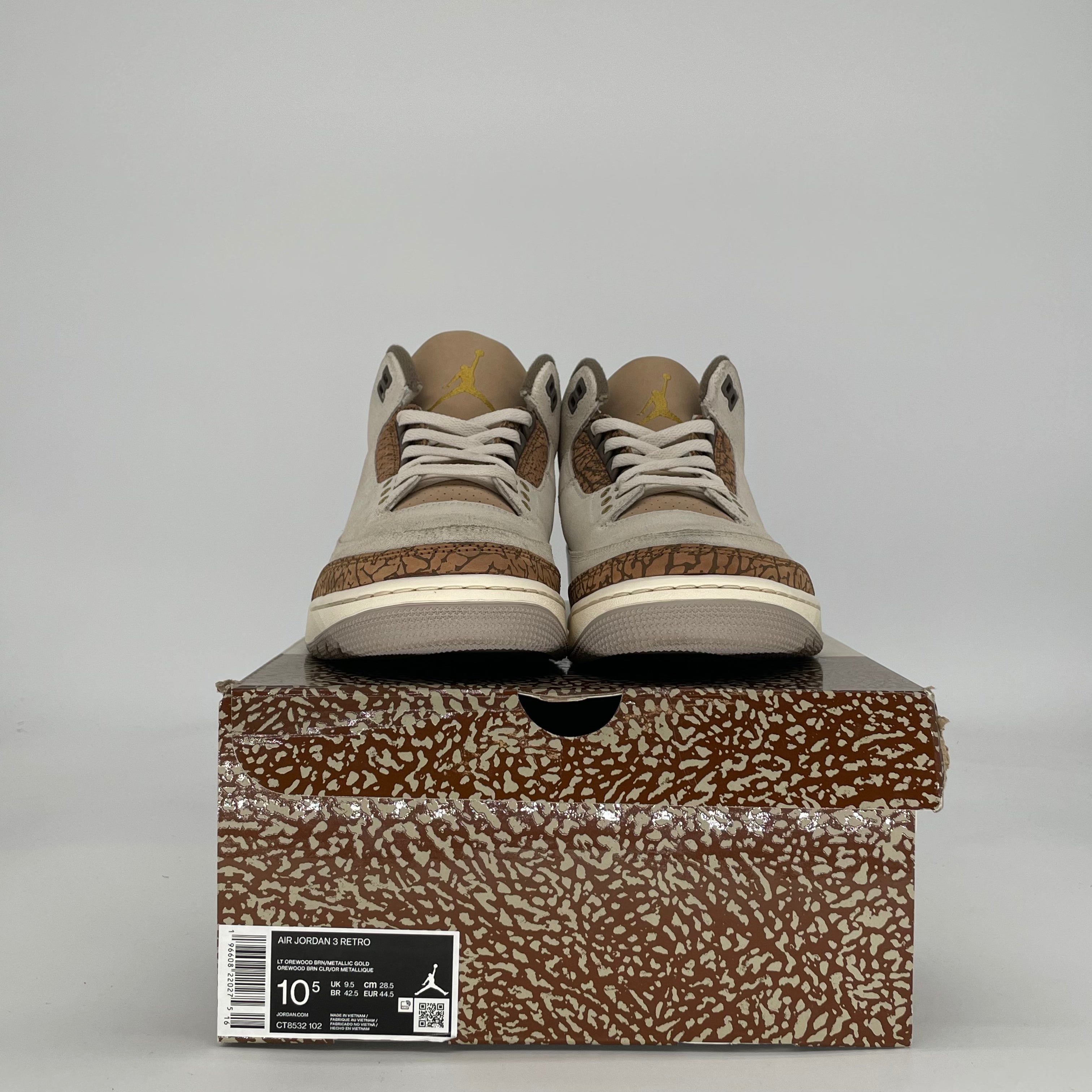 AIR JORDAN 3 PALOMINO CT8532-102 SIZE 10.5/12W