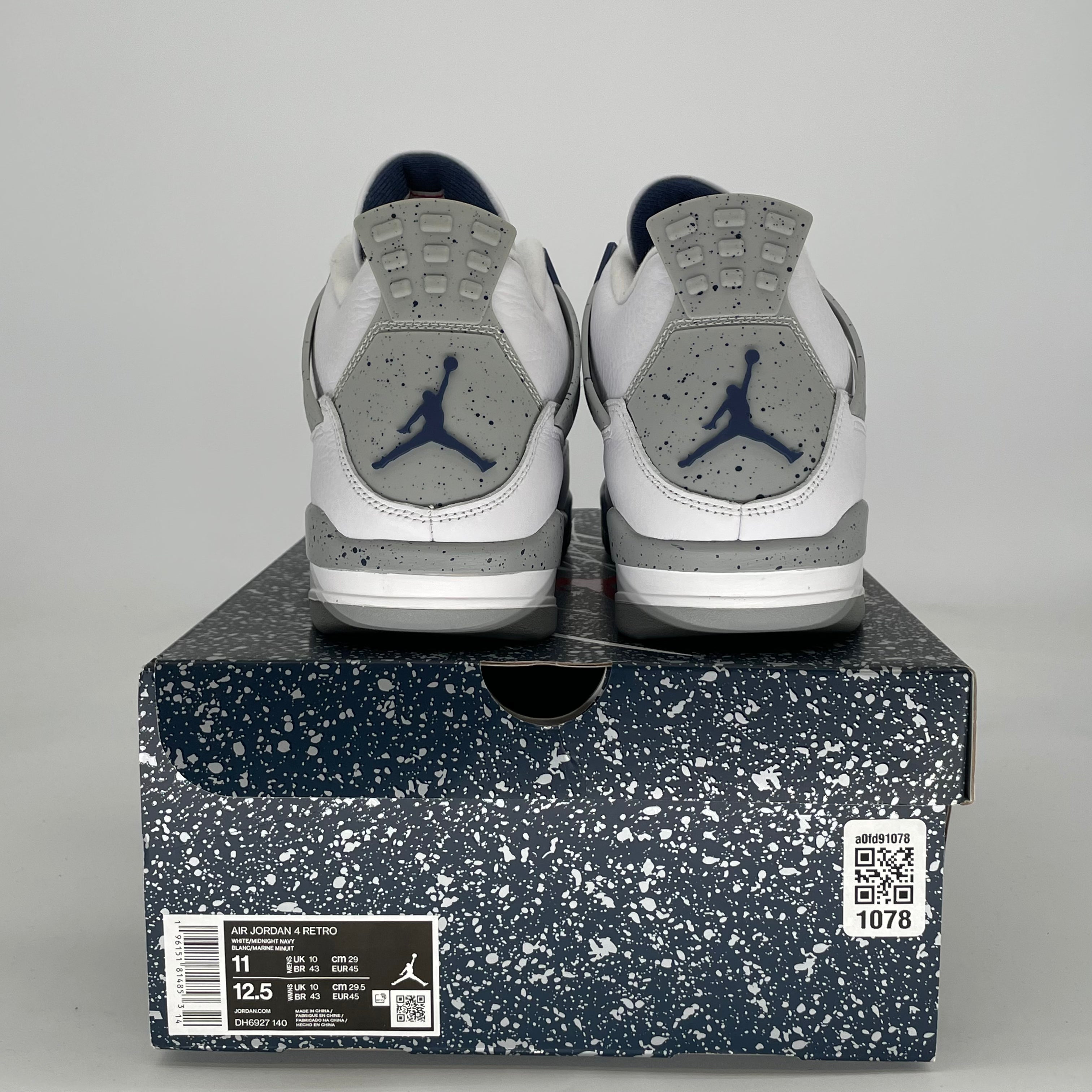 AIR JORDAN 4 MIDNIGHT NAVY DH6927-140 SIZE 11/12.5W
