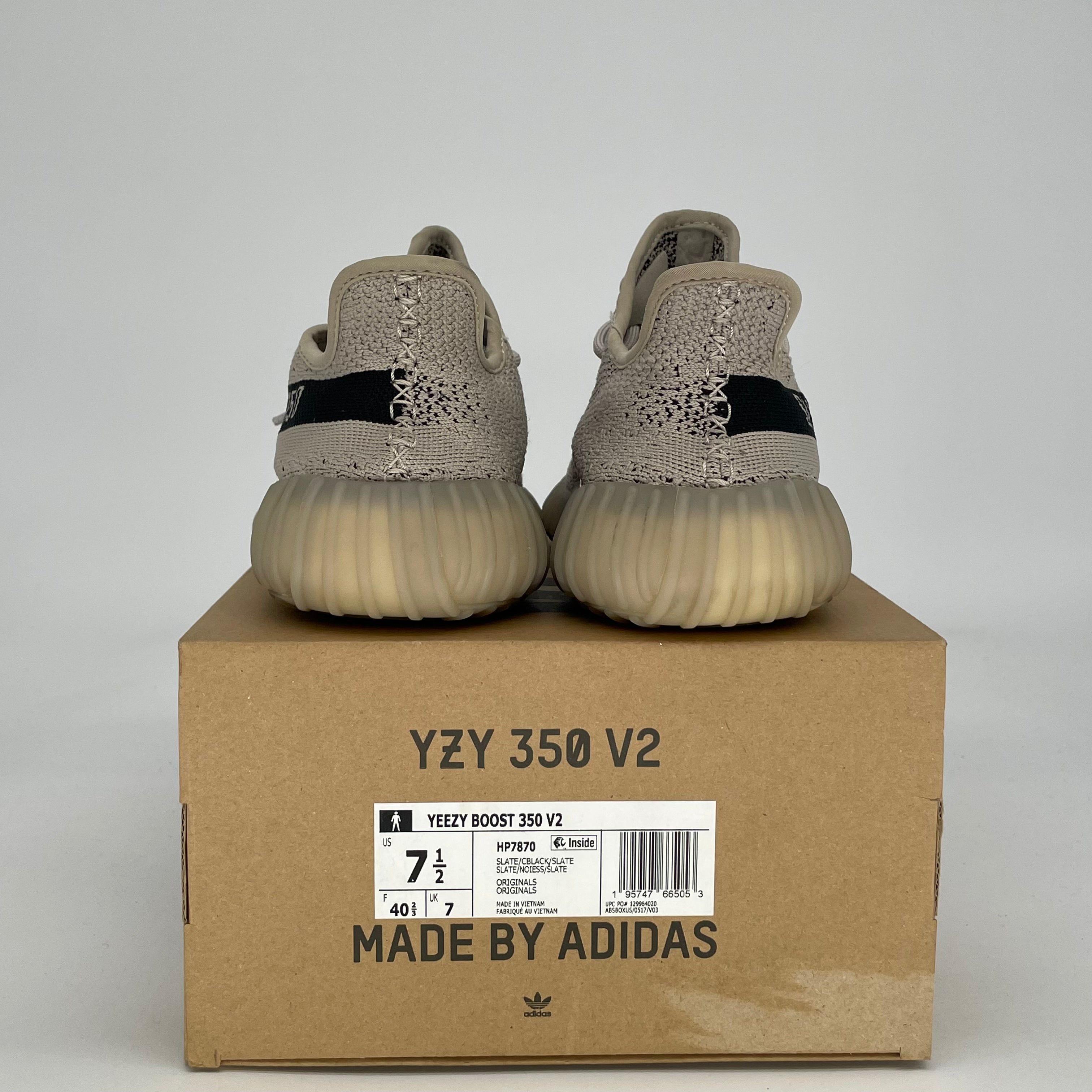 ADIDAS YEEZY 350 V2 SLATE HP7870 SIZE 7.5/9W