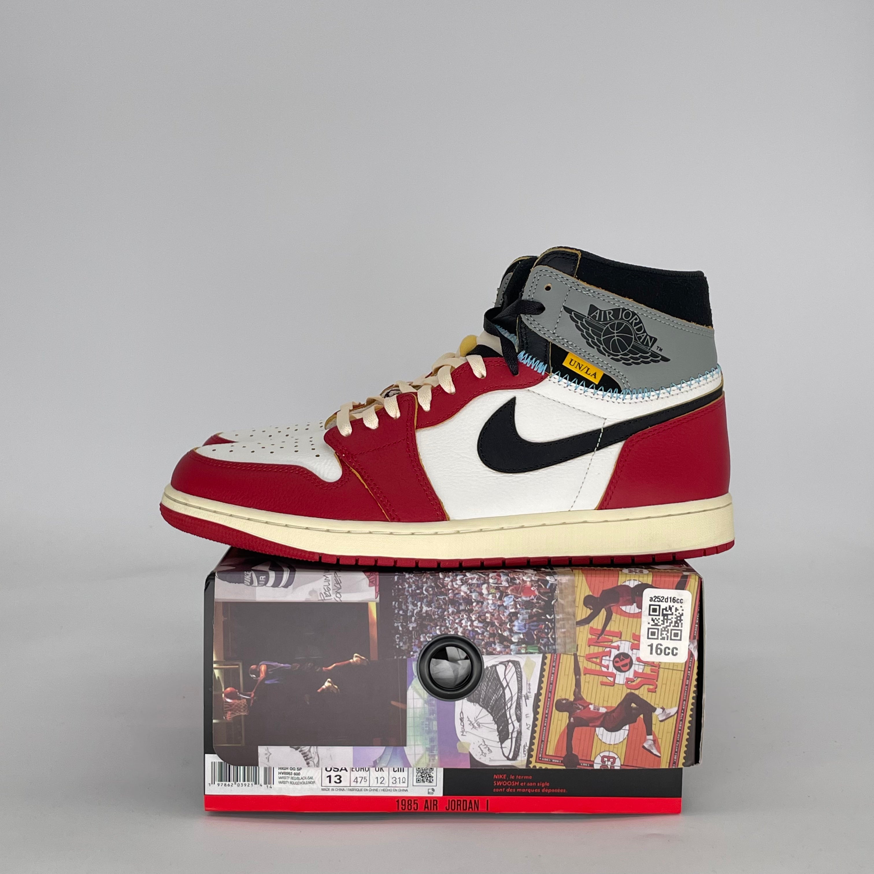 AIR JORDAN 1 UNION LA CHICAGO SHADOW HV8563-600 SIZE 13/14.5W