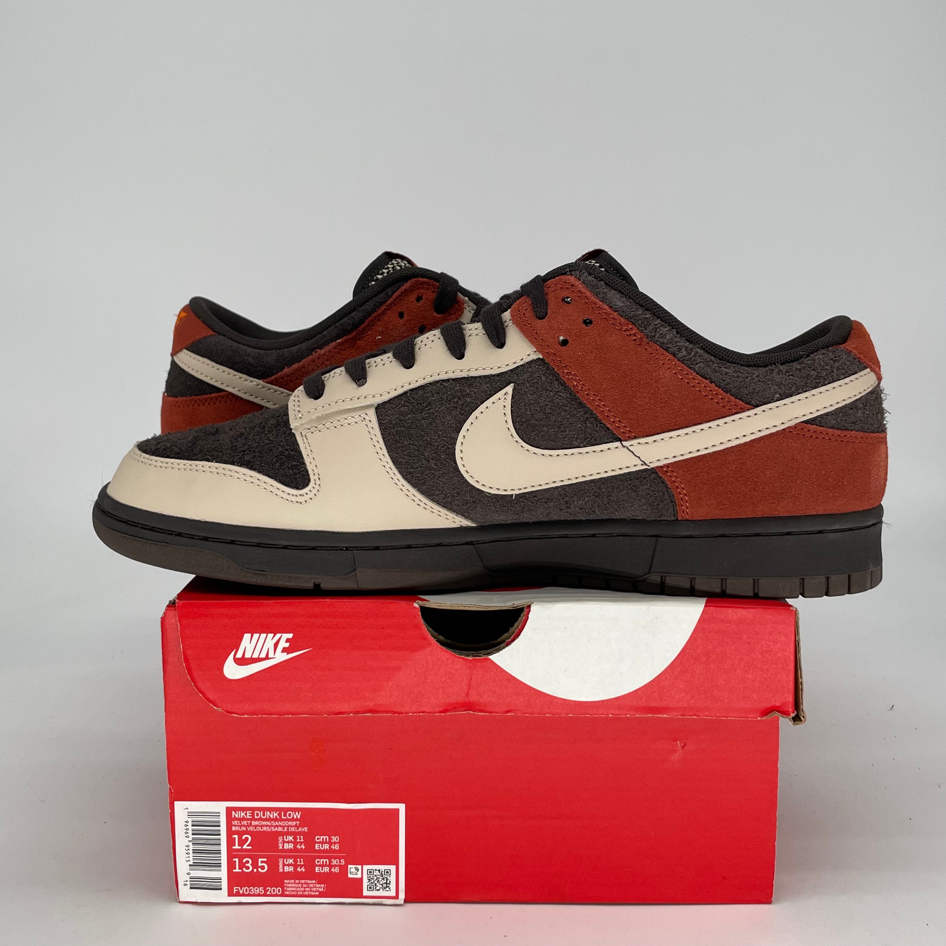 NIKE DUNK LOW RED PANDA FV0395-200 SIZE 12/13.5W