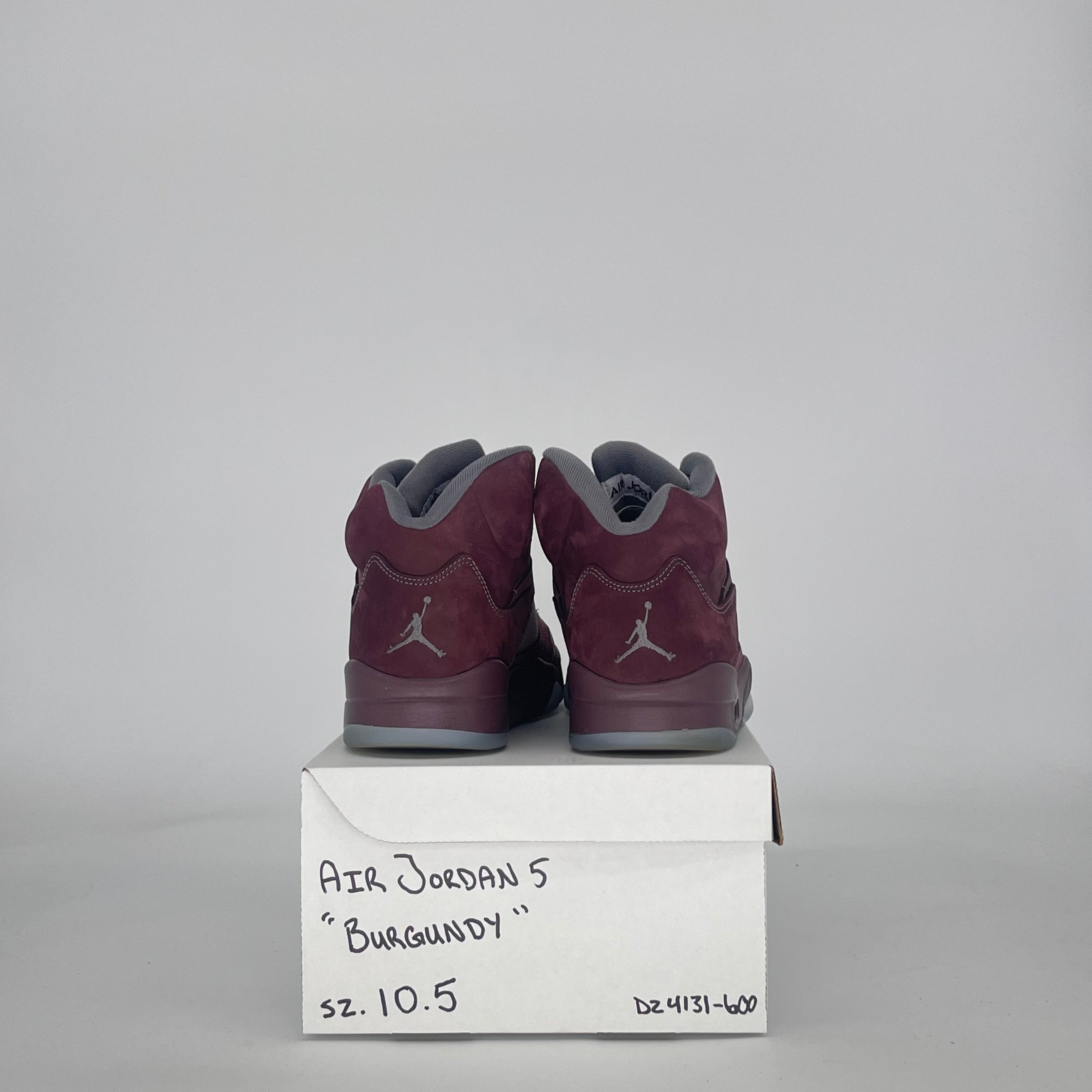 AIR JORDAN 5 BURGUNDY DZ4131-600 SIZE 10.5/12W