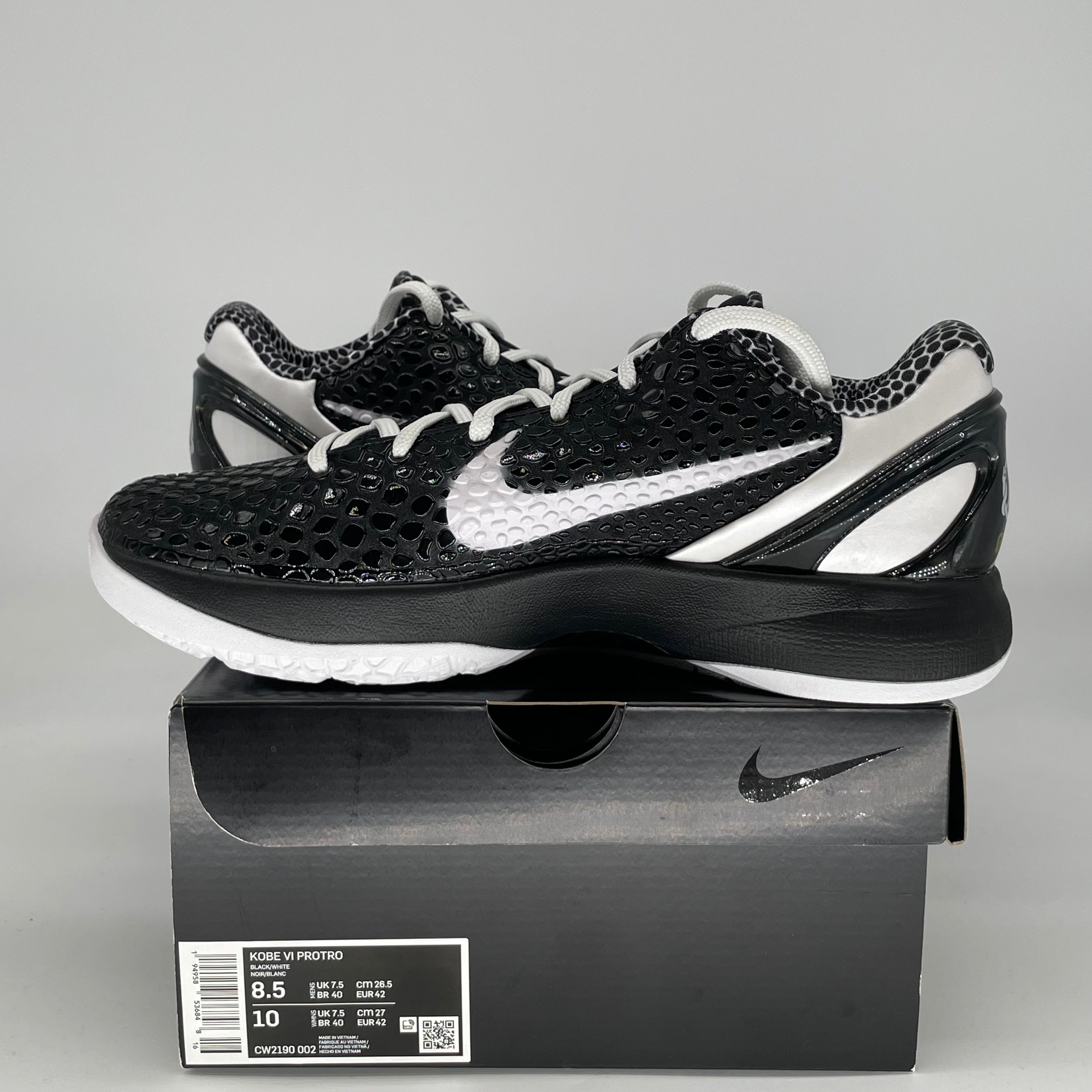 NIKE KOBE 6 PROTRO MAMBACITA SWEET 16 CW2190-002 SIZE 8.5/10W