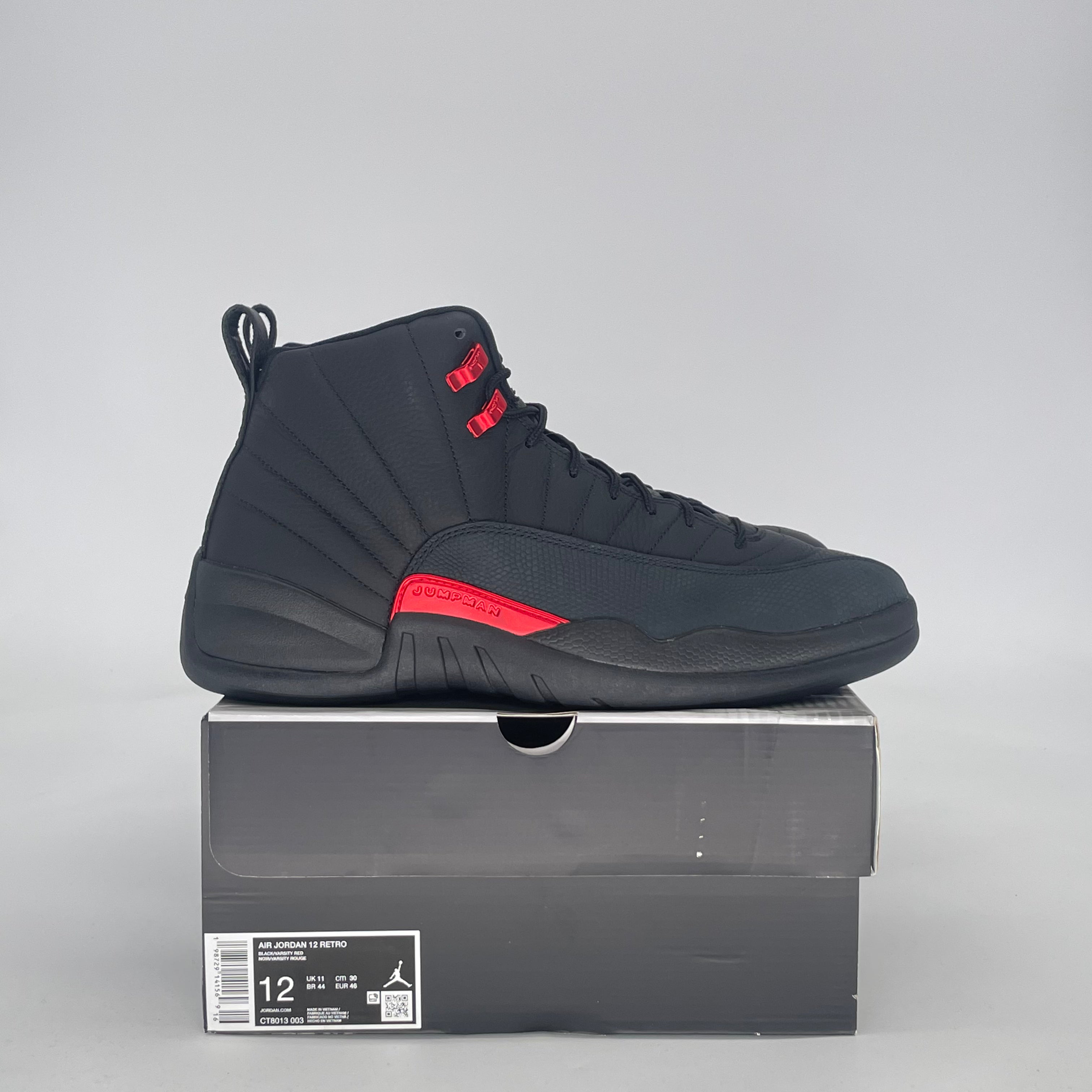 AIR JORDAN 12 BLOODLINE CT8013-003 SIZE 12/13.5W