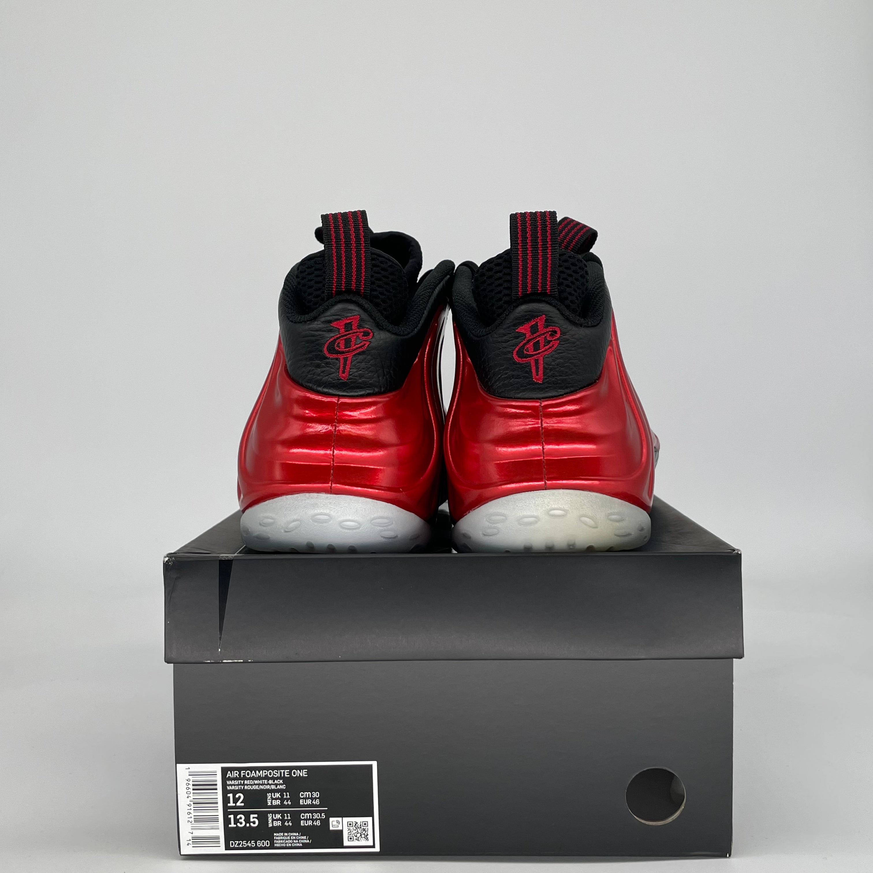 NIKE AIR FOAMPOSITE ONE METALLIC RED DZ2545-600 SIZE 12/13.5W