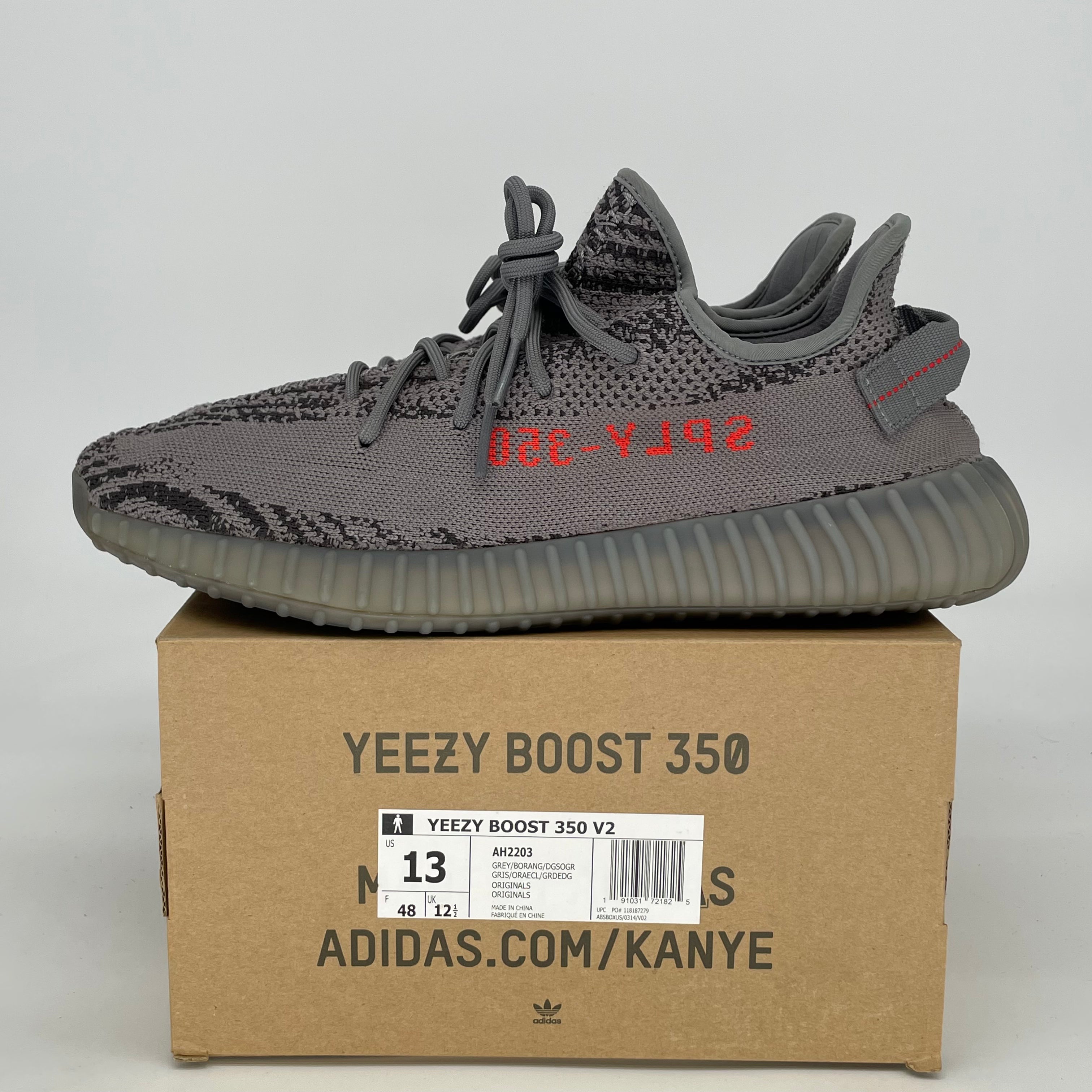 ADIDAS YEEZY 350 V2 BELUGA 2.0 AH2203 SIZE 13/14.5W