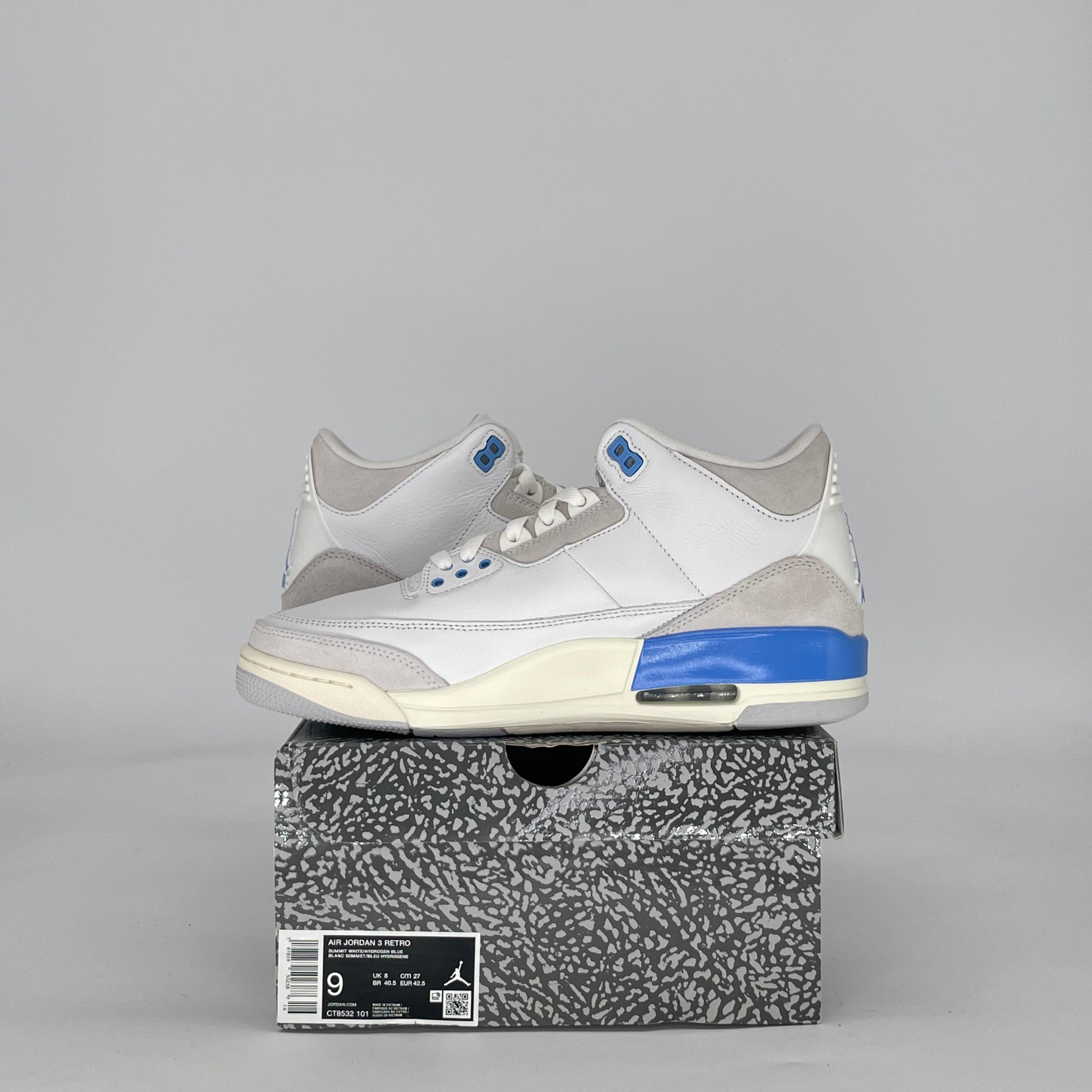 AIR JORDAN 3 LUCKY SHORTS CT8532-101 SIZE 9/10.5W