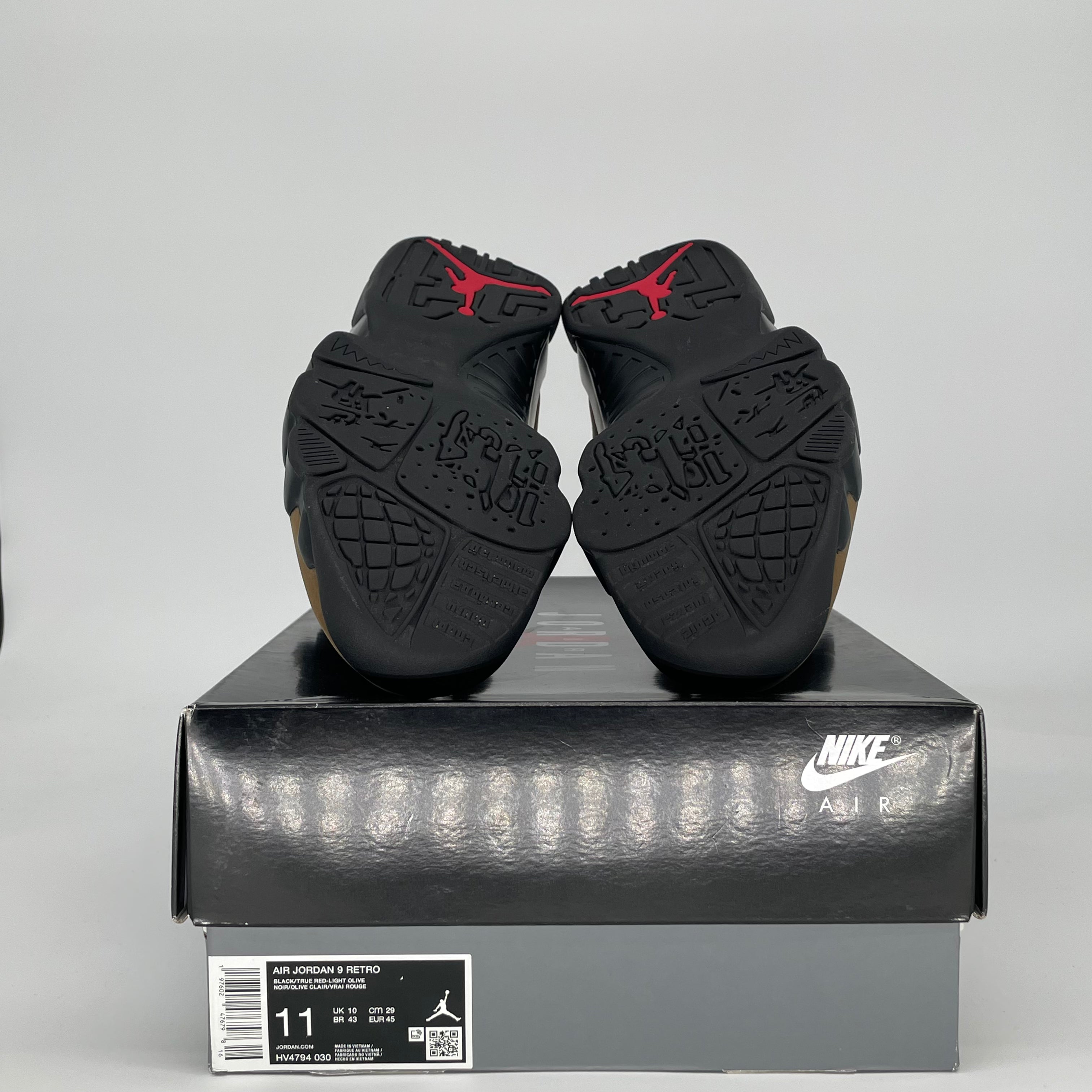 AIR JORDAN 9 OLIVE HV4794-030 SIZE 11/12.5W