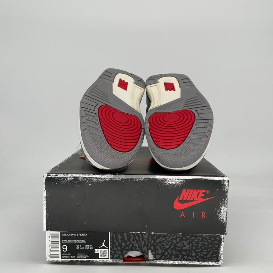 AIR JORDAN 3 WHITE CEMENT REIMAGINED DN3707-100 SIZE 9/10.5W