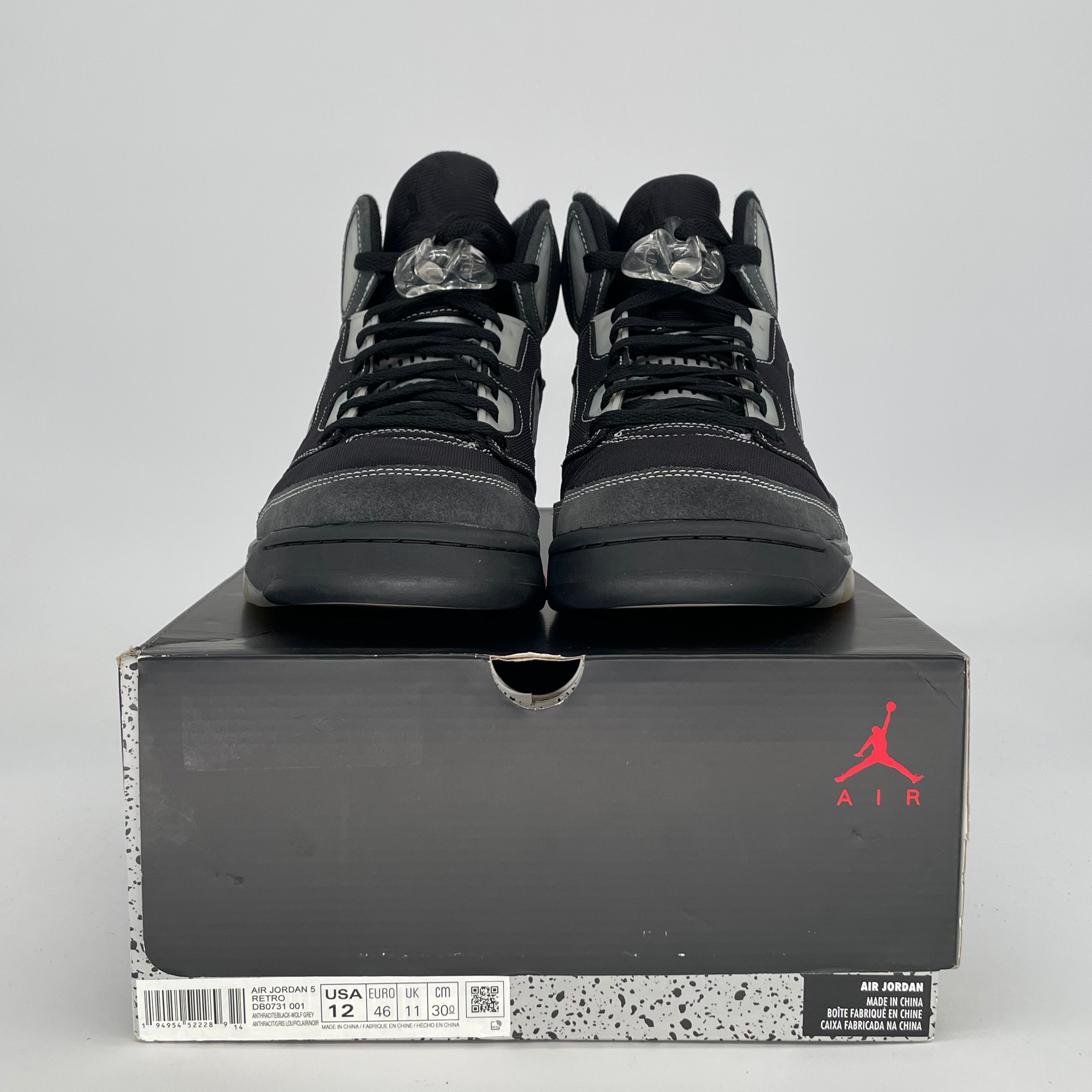 AIR JORDAN 5 ANTHRACITE DB0731-001 SIZE 12/13.5W