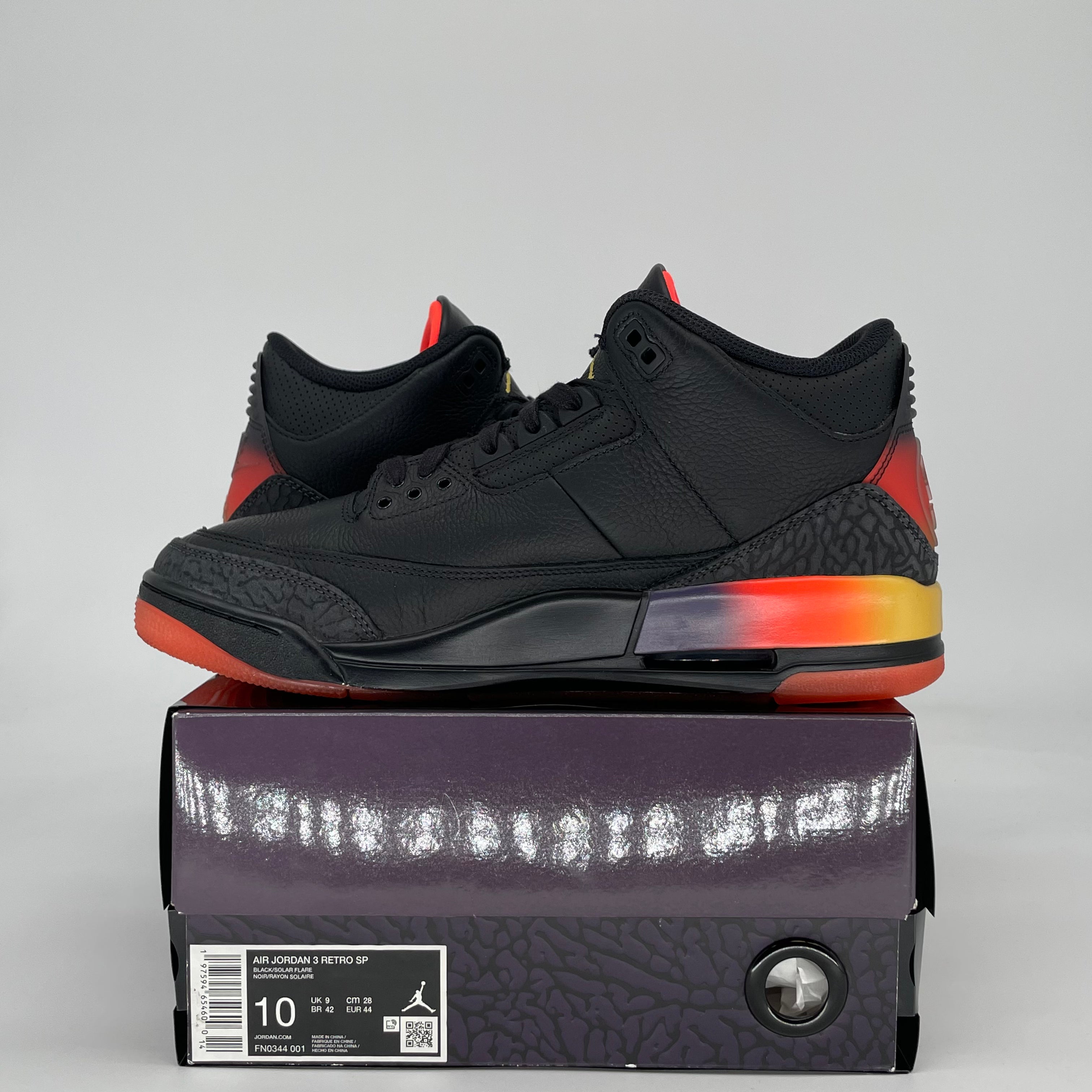 AIR JORDAN 3 J BALVIN RIO FN0344-001 SIZE 10/11.5W