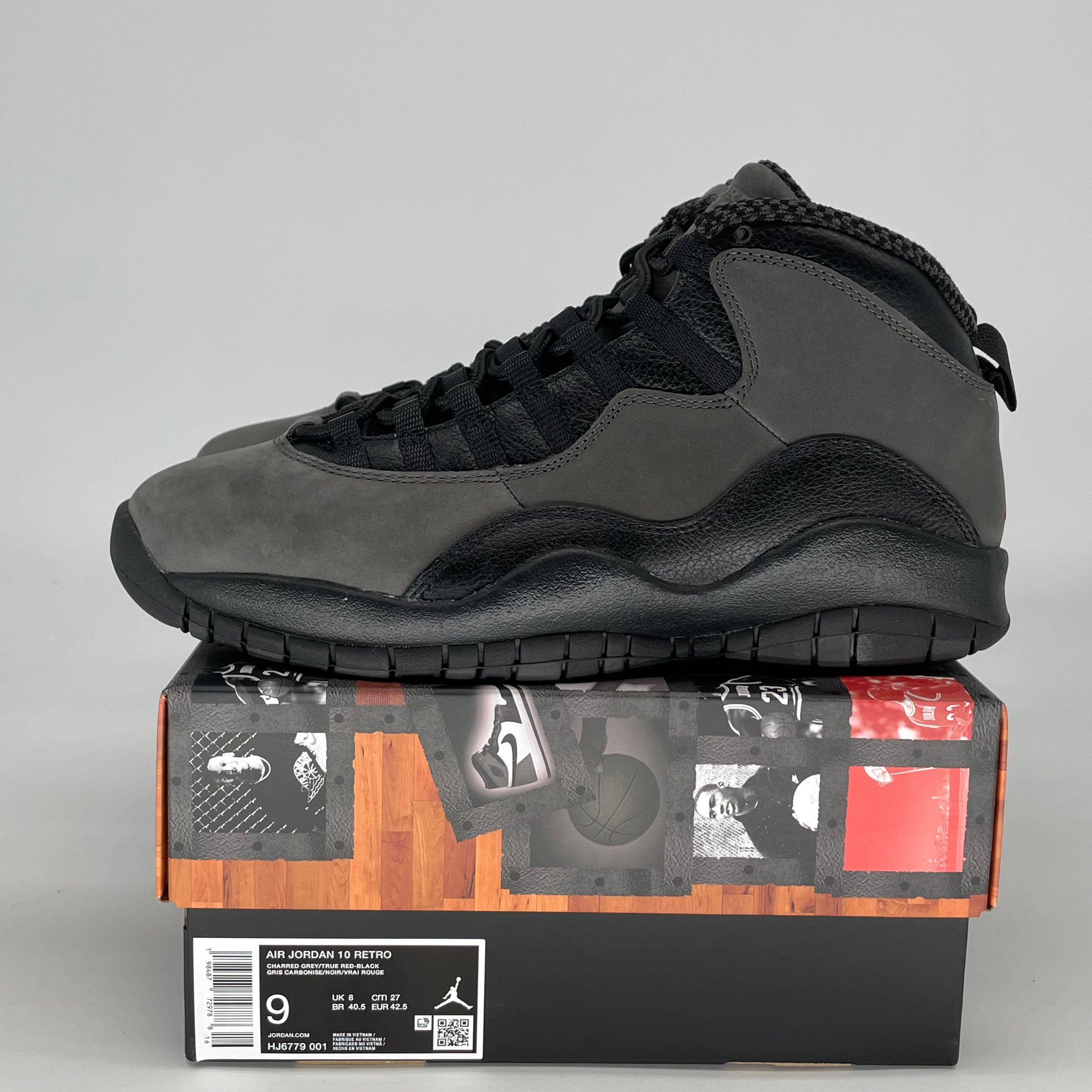 AIR JORDAN 10 SHADOW HJ6779-001 SIZE 9/10.5W