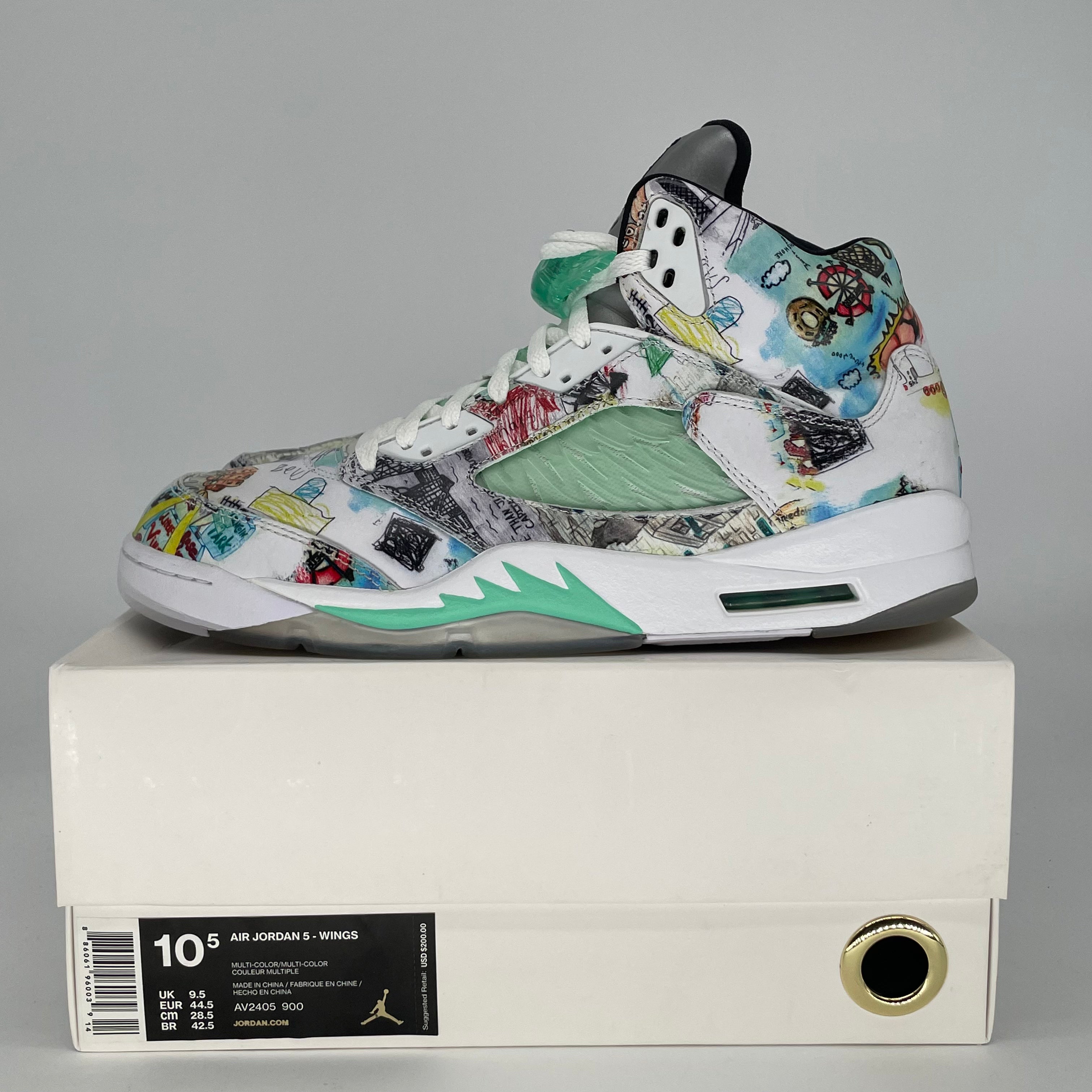 AIR JORDAN 5 WINGS AV2405-900 SIZE 10.5/12W