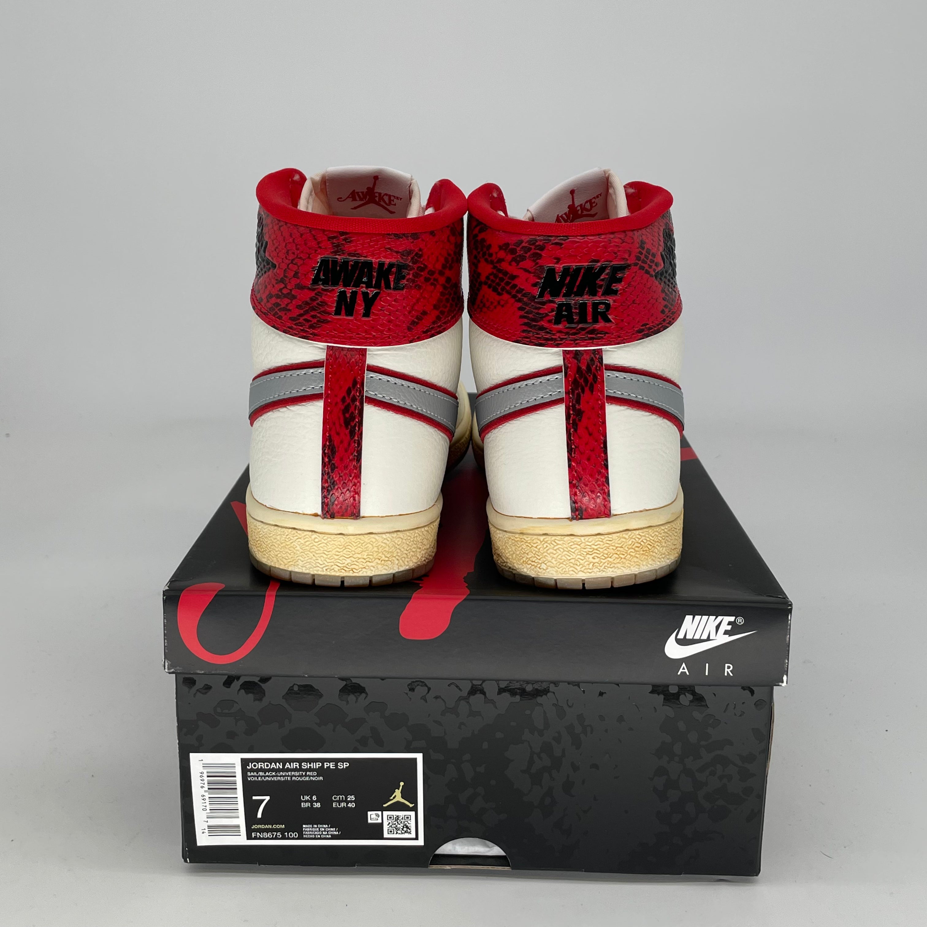 NIKE JORDAN AIR SHIP AWAKE NY SIZE 7/8.5W FN8675-100