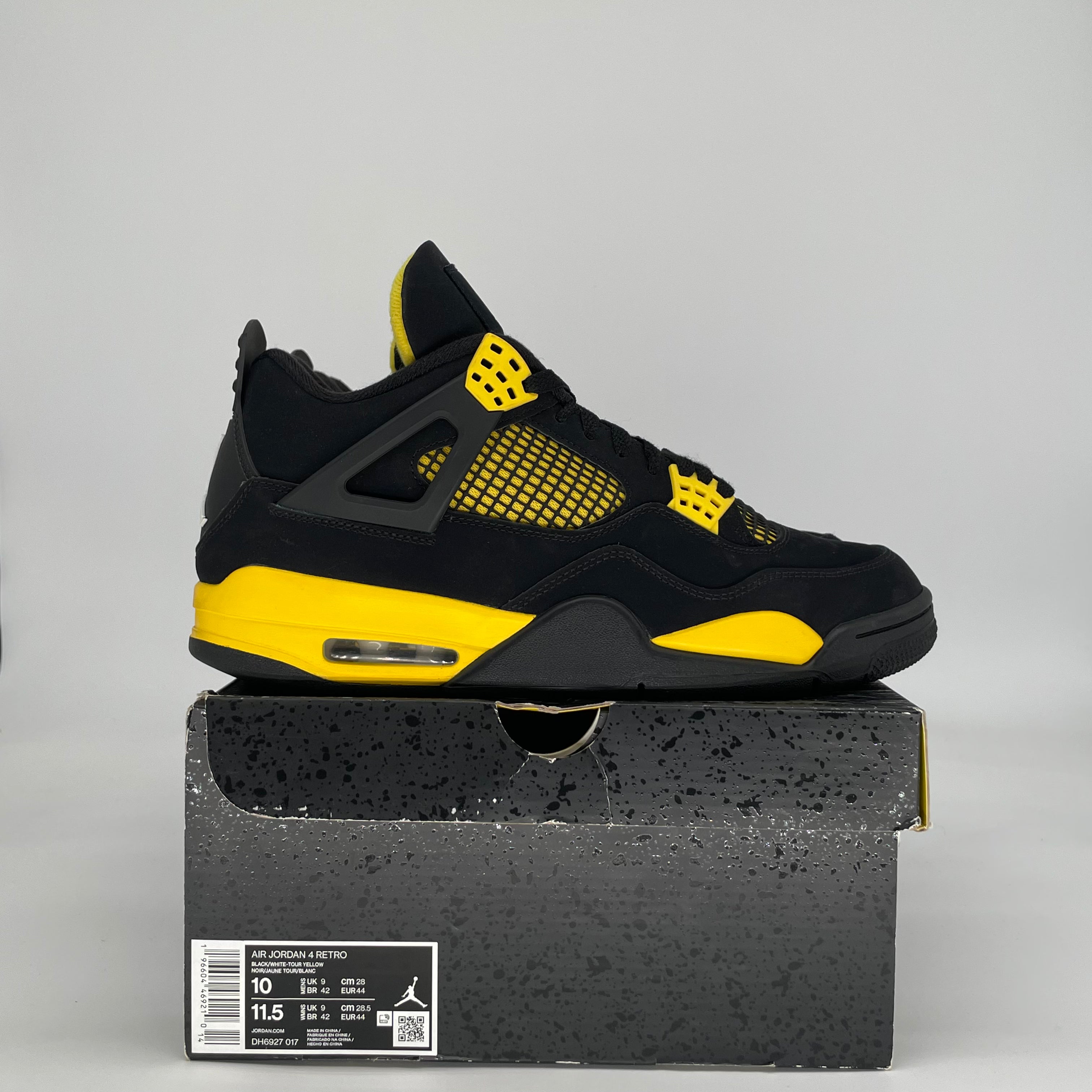 AIR JORDAN 4 THUNDER DH6927-017 SIZE 10/11.5W
