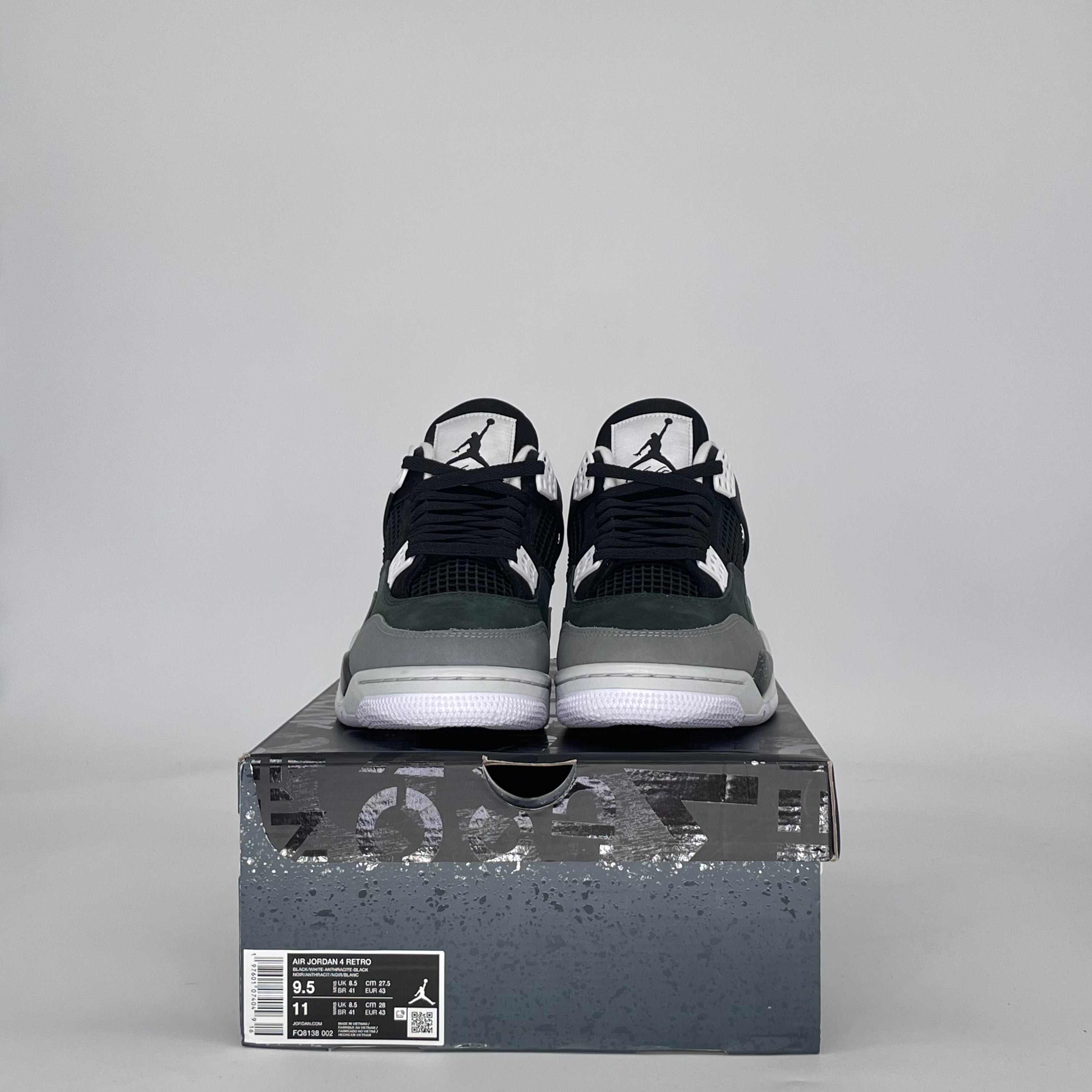 AIR JORDAN 4 FEAR (2024) FQ8138-002 SIZE 9.5/11W