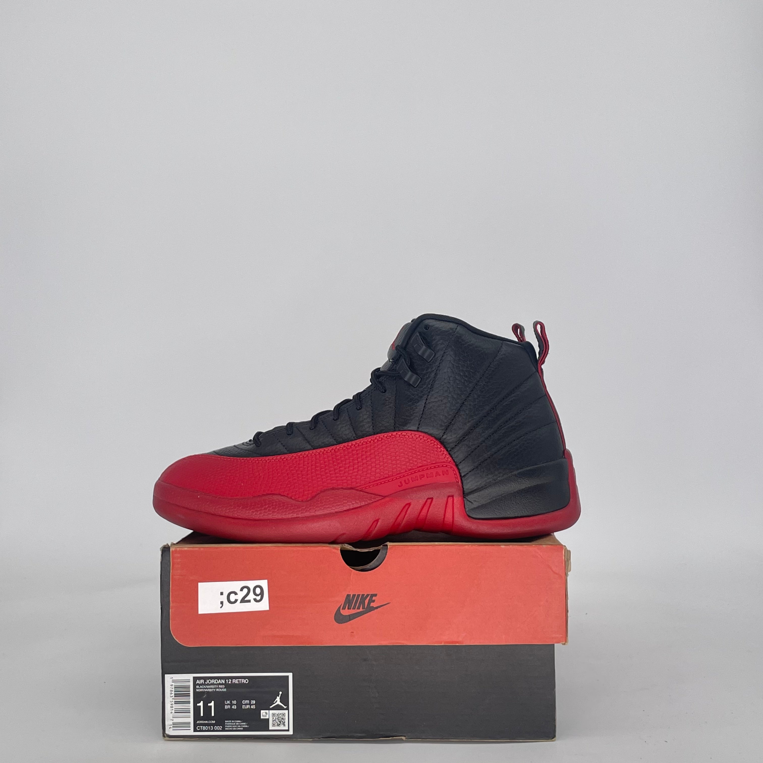 AIR JORDAN 12 FLU GAME CT8013-002 SIZE 11/12.5W