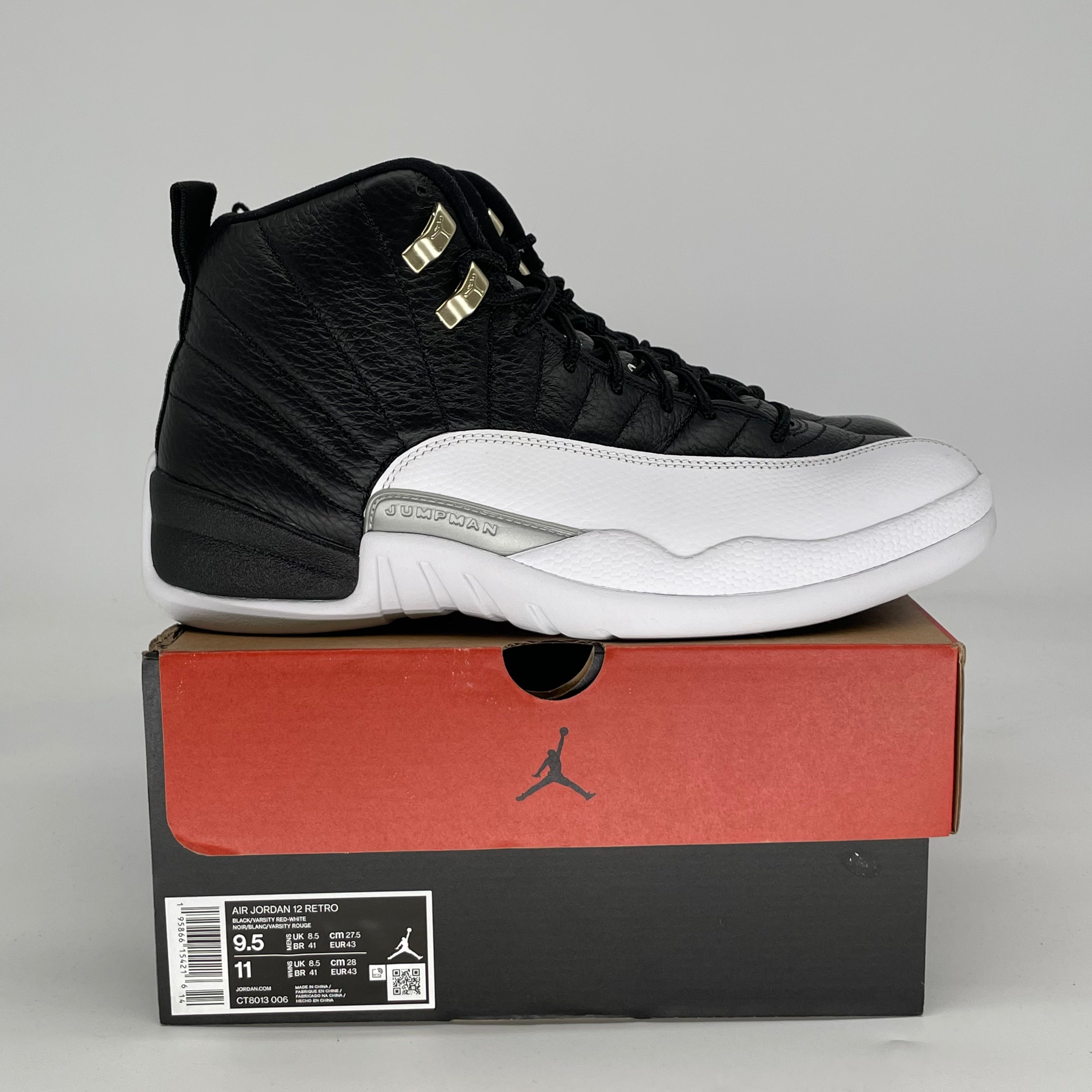 AIR JORDAN 12 PLAYOFFS CT8013-006 SIZE 9.5/11W