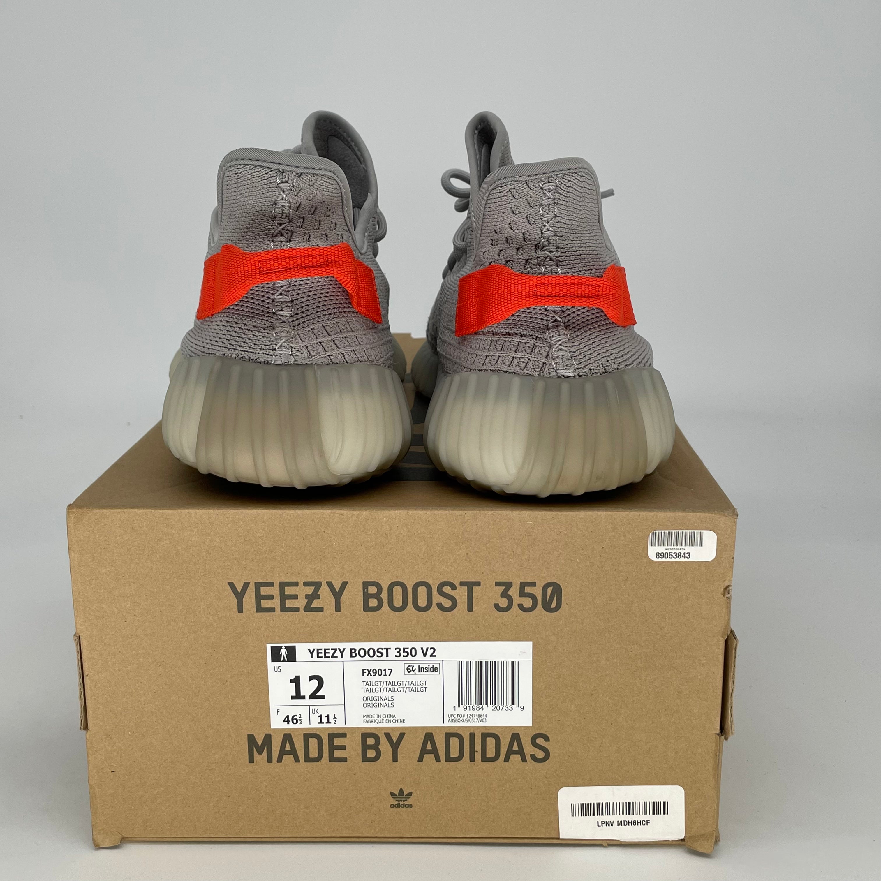 ADIDAS YEEZY 350 V2 TAIL LIGHT SIZE 12/13.5W FX9017