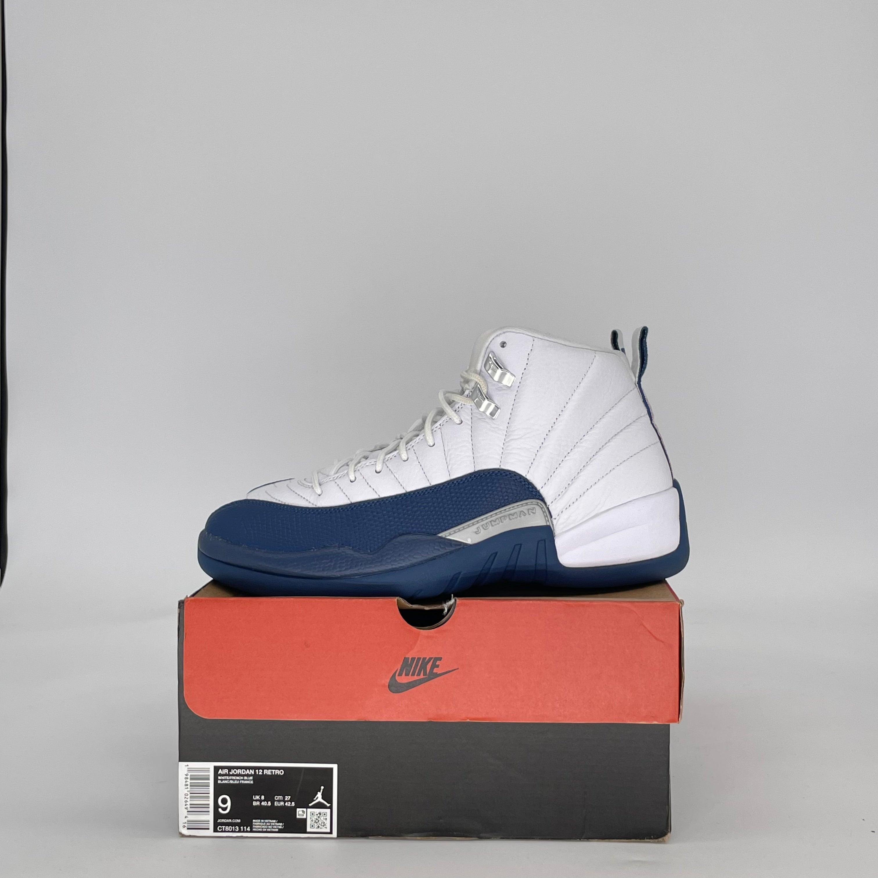 AIR JORDAN 12 FRENCH BLUE CT8013-114 SIZE 9/10.5W