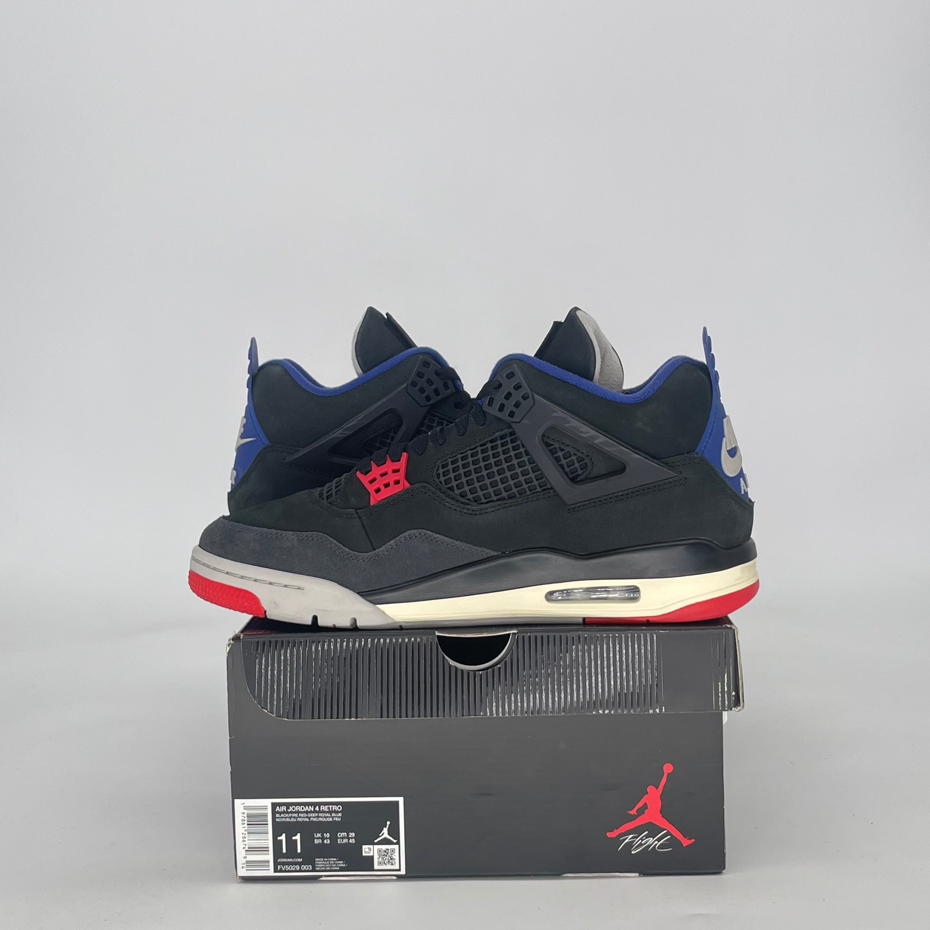 AIR JORDAN 4 RARE AIR (WHITE LETTERING) FV5029-003 SIZE 11/12.5W