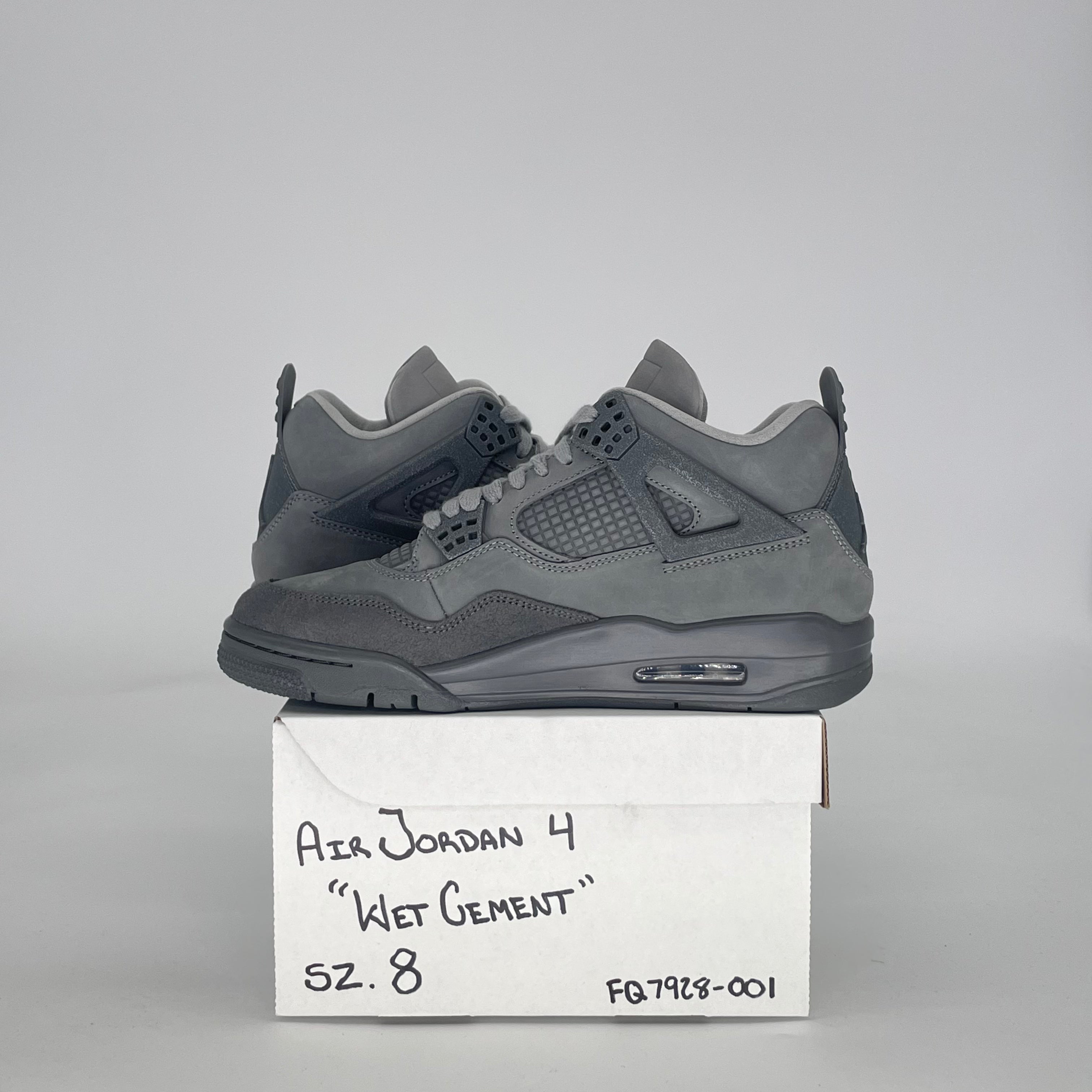 AIR JORDAN 4 PARIS OLYMPICS WET CEMENT FQ7928-001 SIZE 8/9.5W