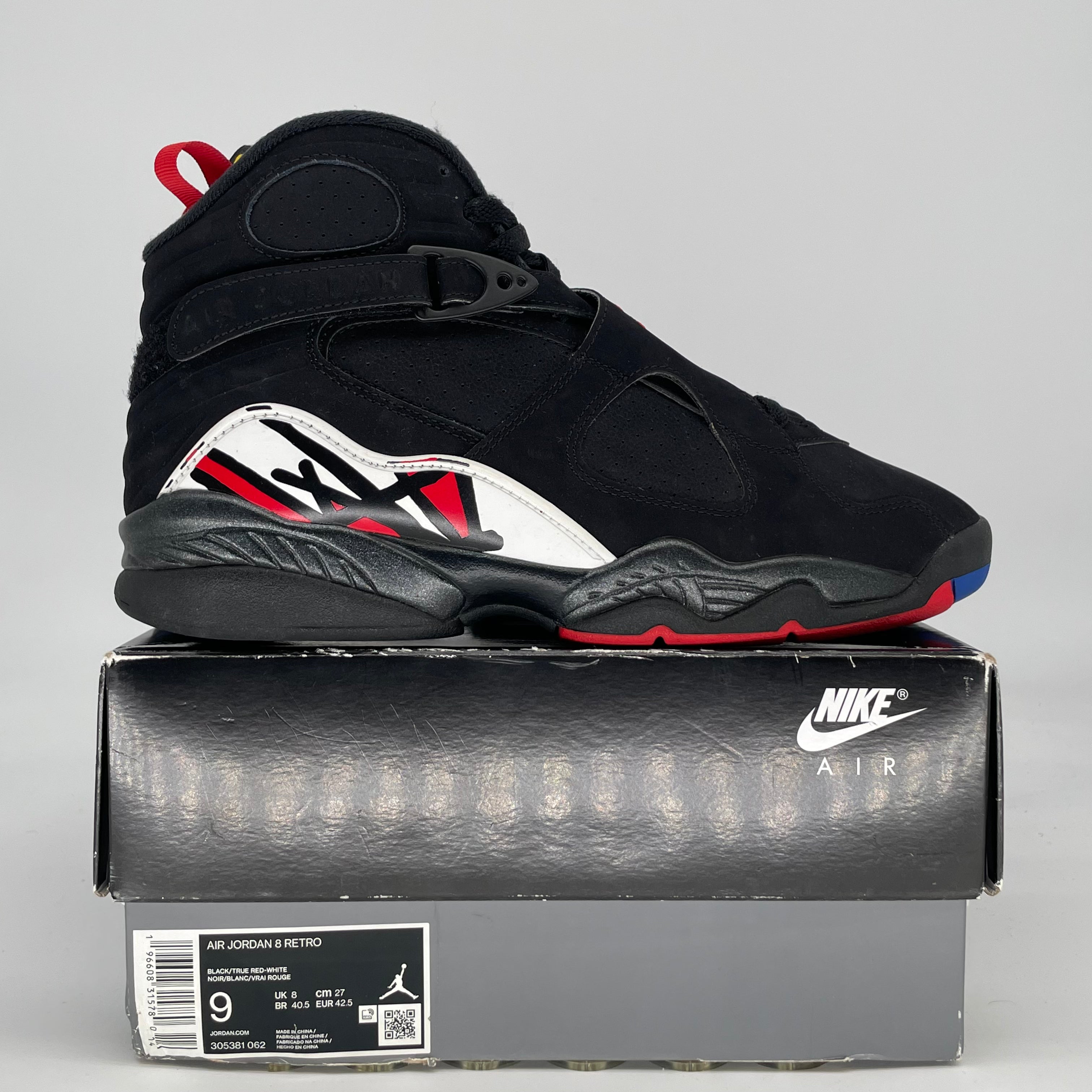 AIR JORDAN 8 PLAYOFFS 305381-062 SIZE 9/10.5W