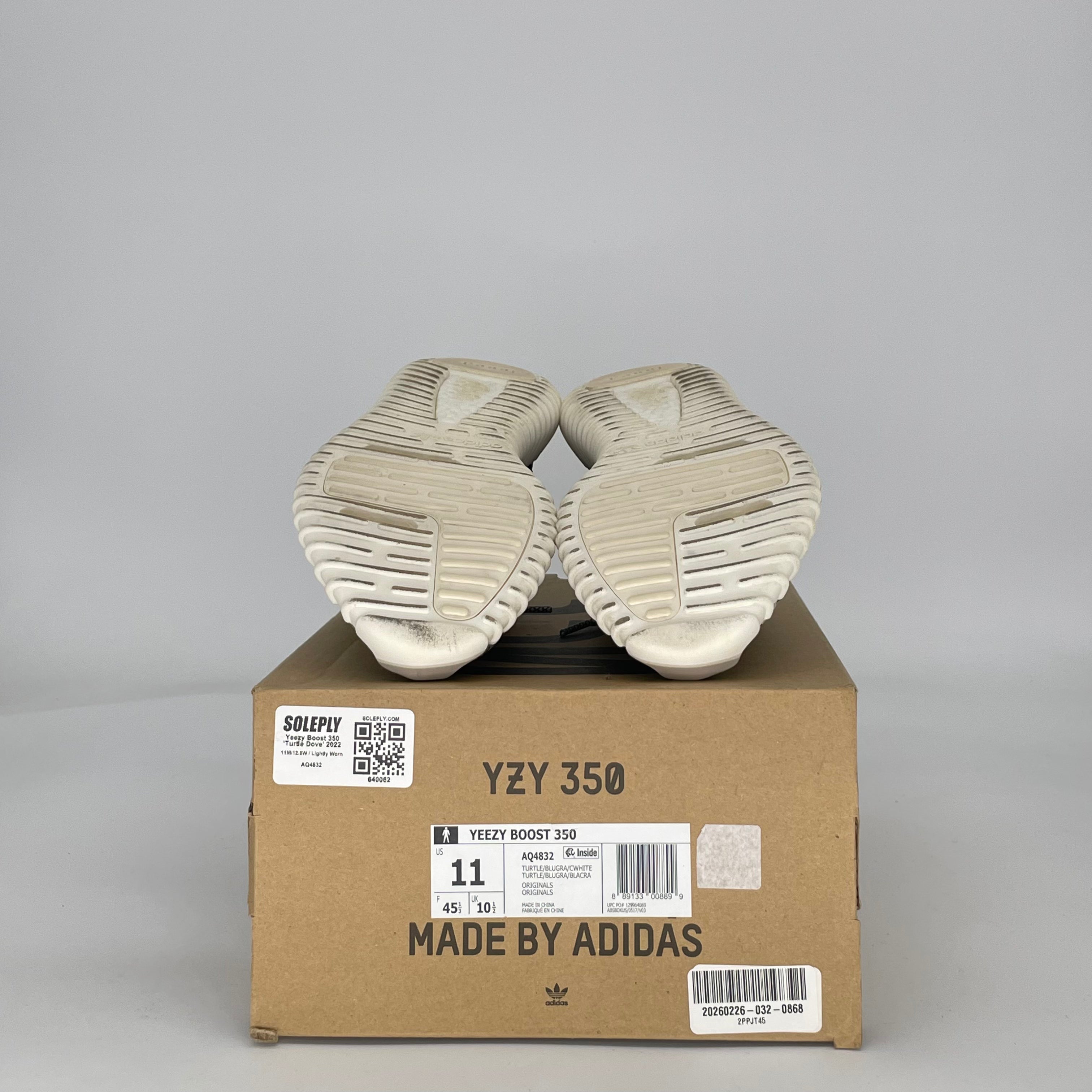 ADIDAS YEEZY BOOST 350 TURTLEDOVE (2022) AQ4832 SIZE 11/12.5W