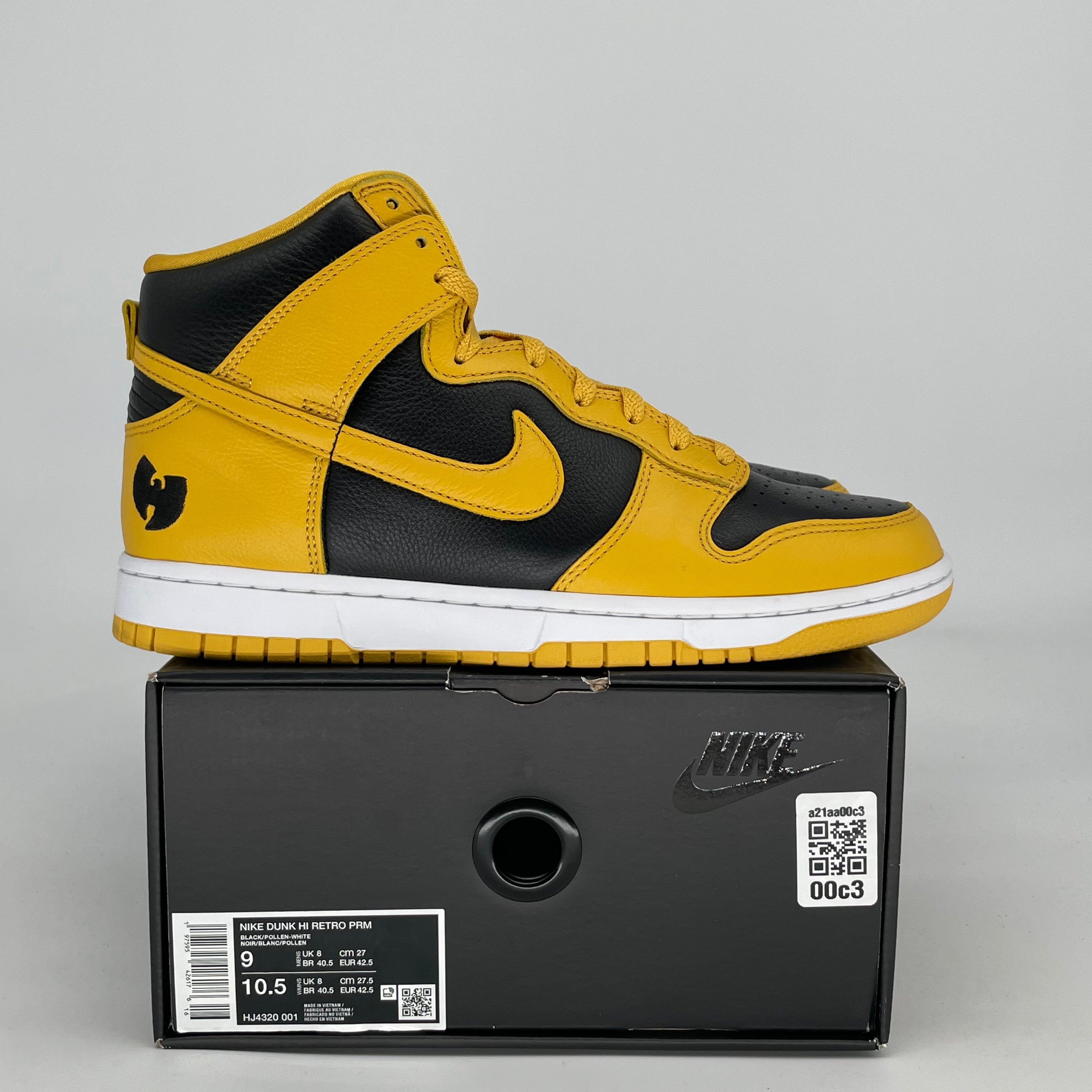 NIKE DUNK HIGH WU-TANG HJ4320-001 SIZE 9/10.5W